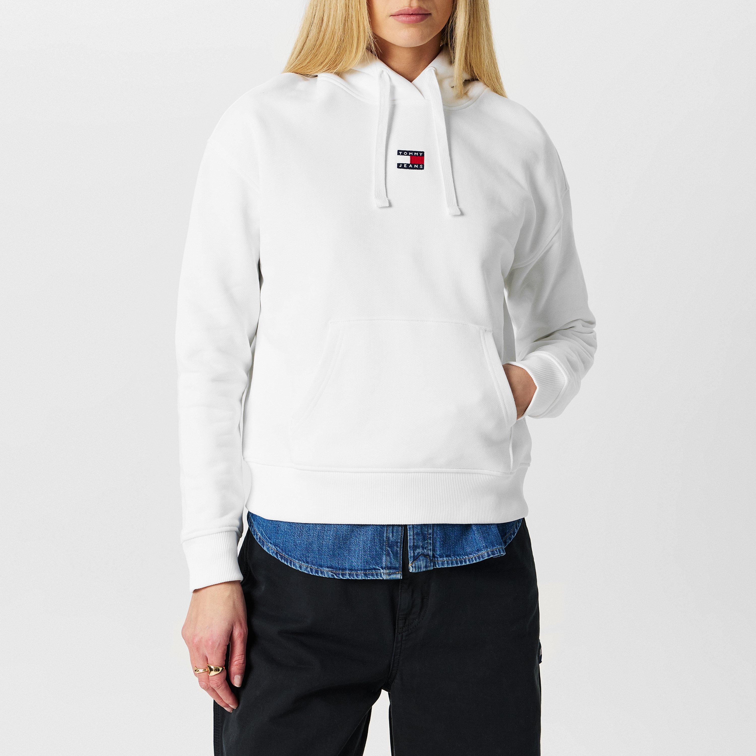 WHITE YBR - Tommy Jeans - Badge Hoodie - 3