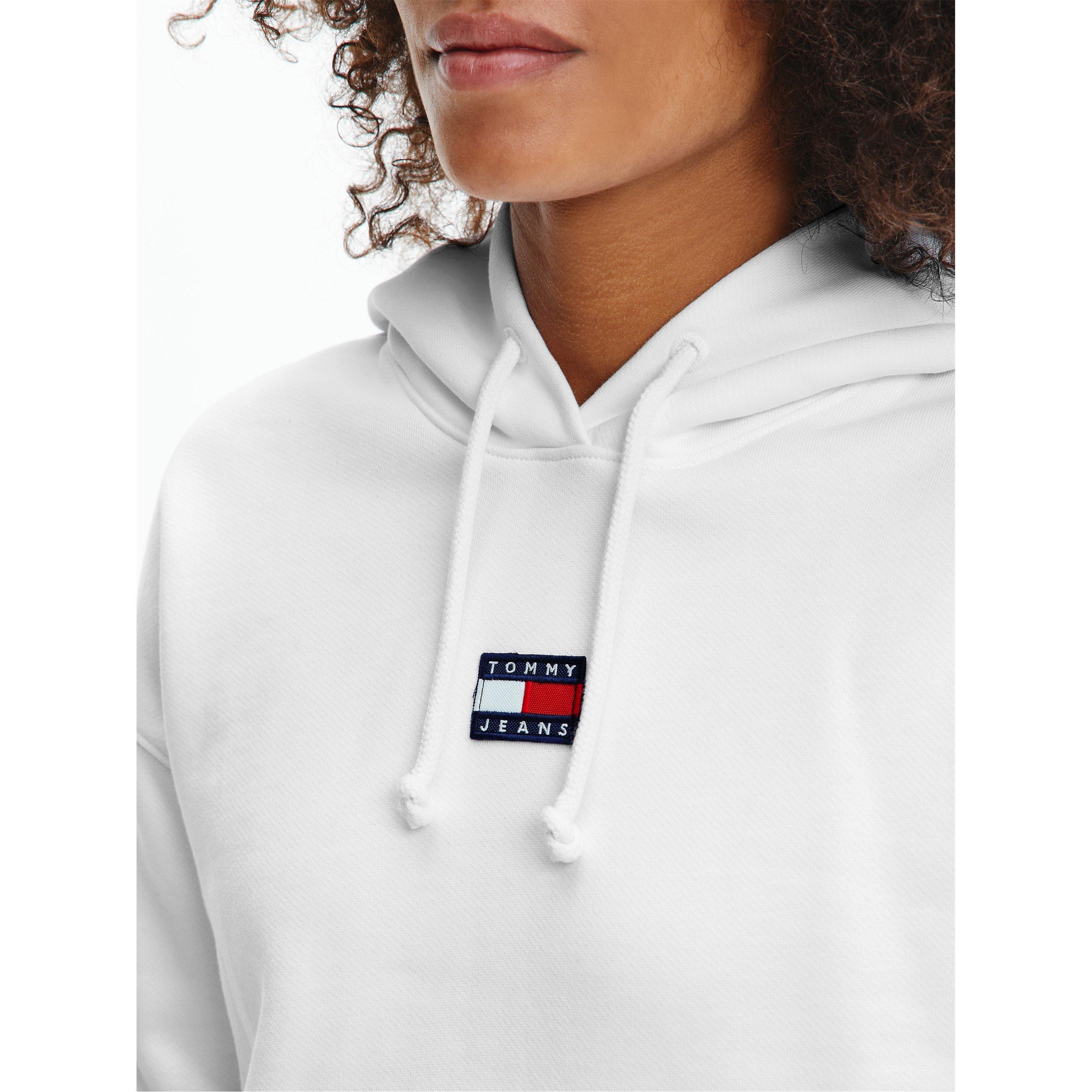 WHITE YBR - Tommy Jeans - Badge Hoodie - 5