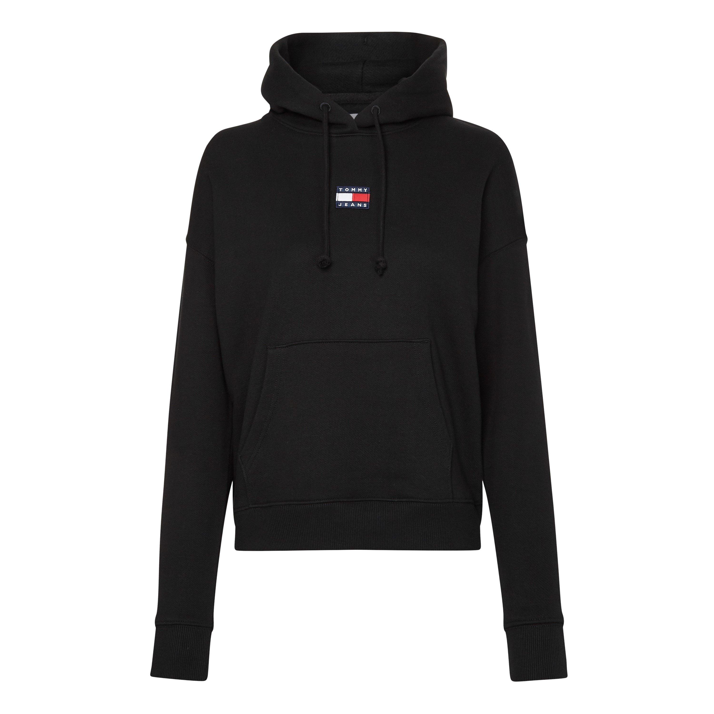 Tommy Jeans Women's Badge Hoodie - Black Bds - 14 (L)