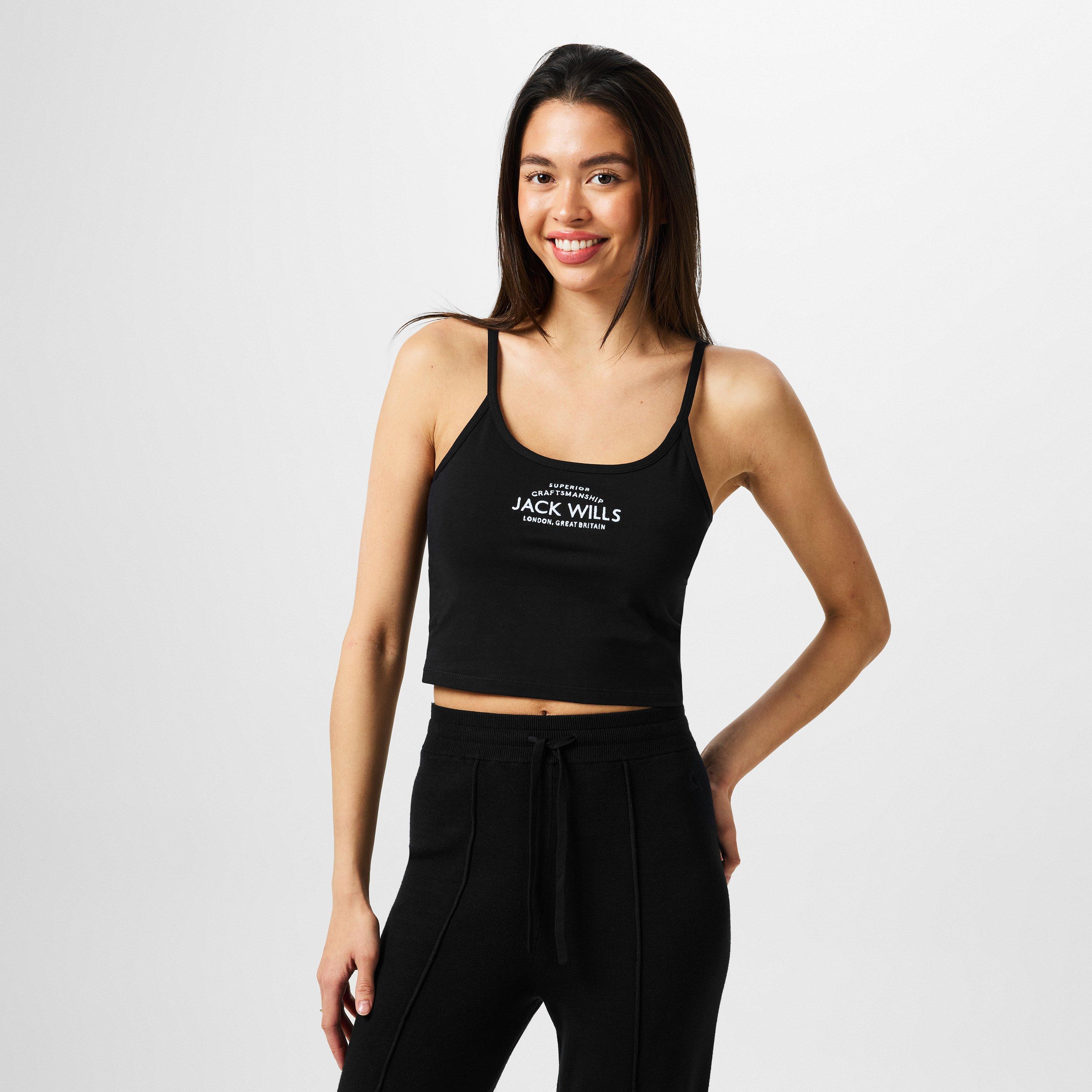 Schwarz - Jack Wills - Roseberry Strap Vest Ladies - 3