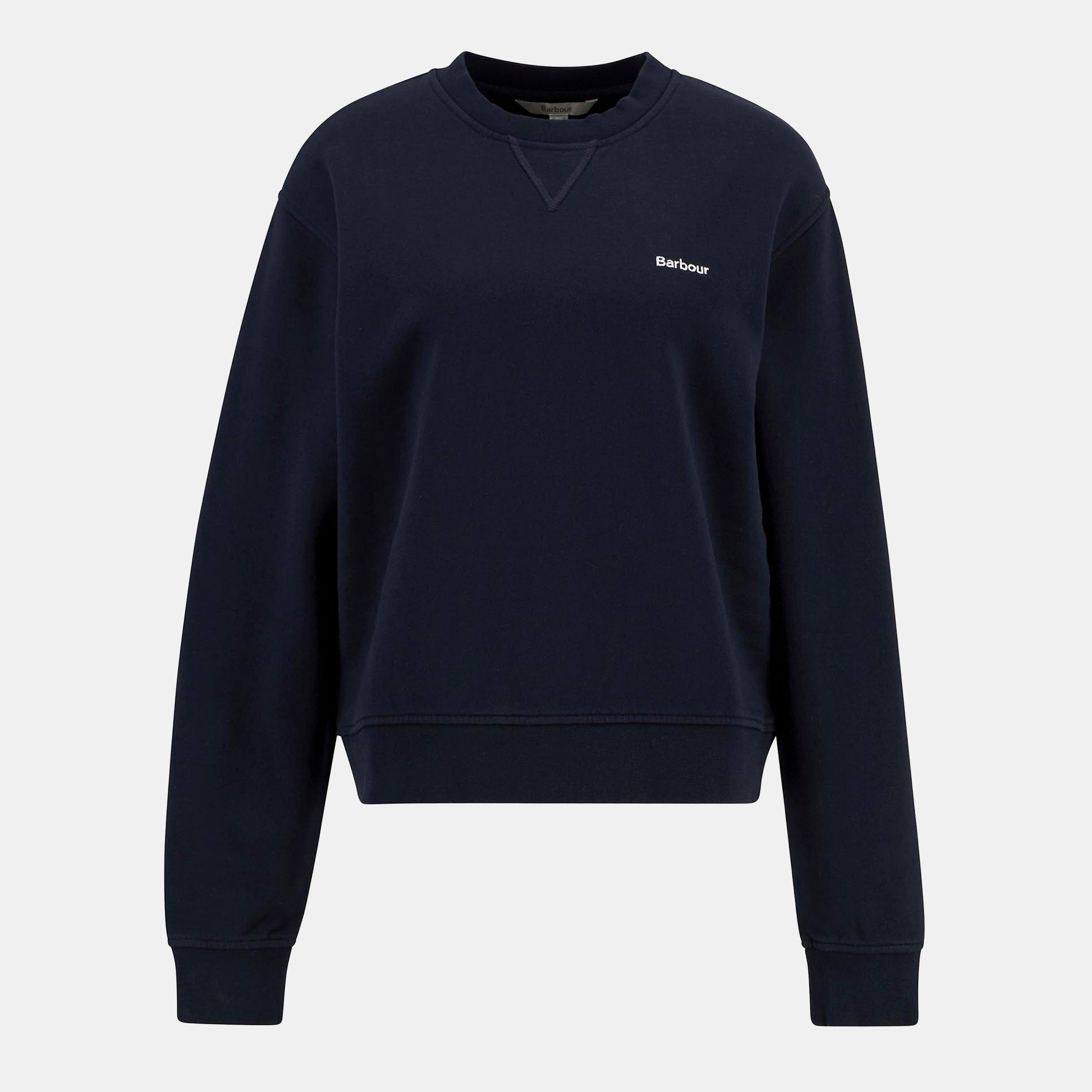 Barbour Bede Oversized Sweatshirt - Navy - Size 10 (S)
