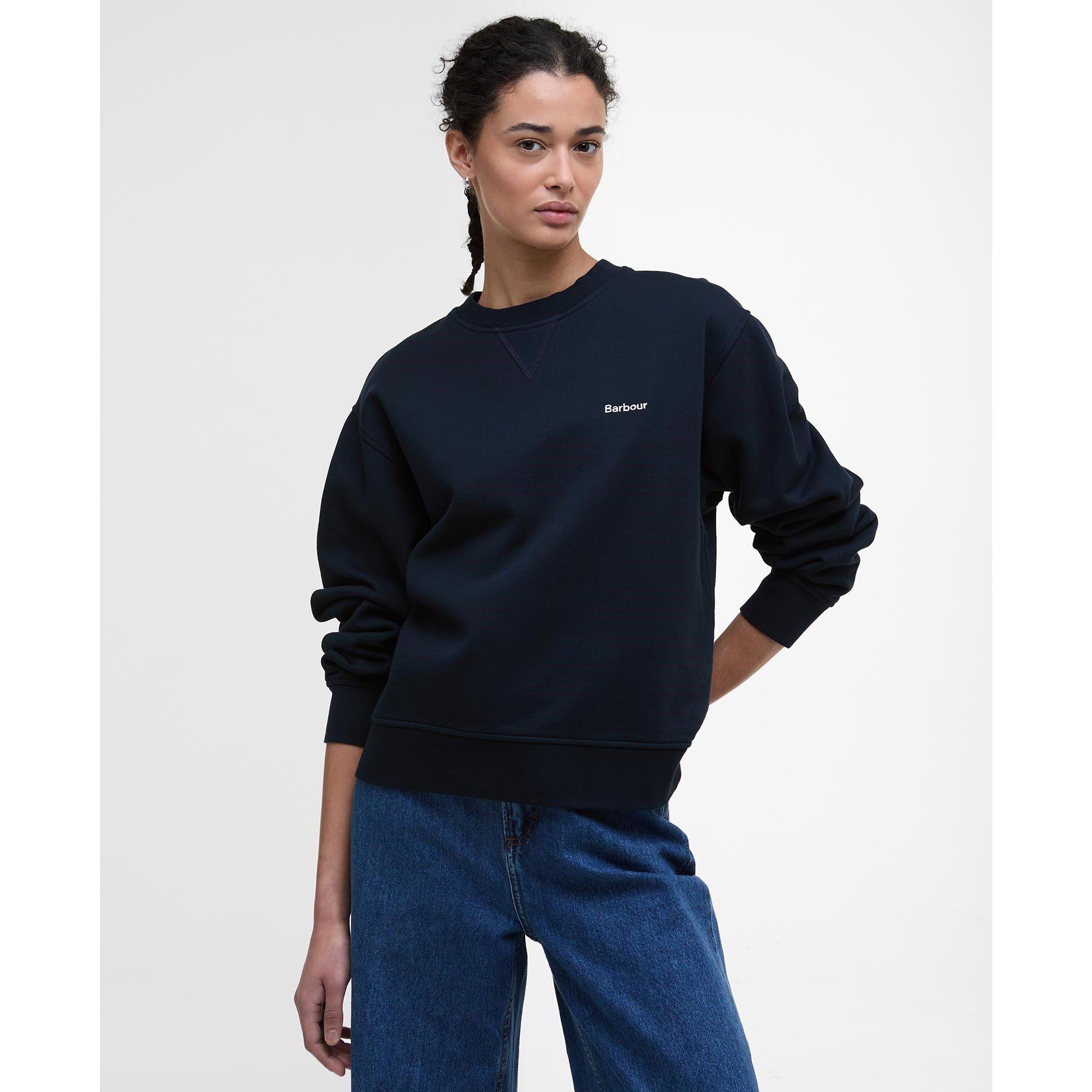 Navy - Barbour - Bede Oversized Sweatshirt - 2