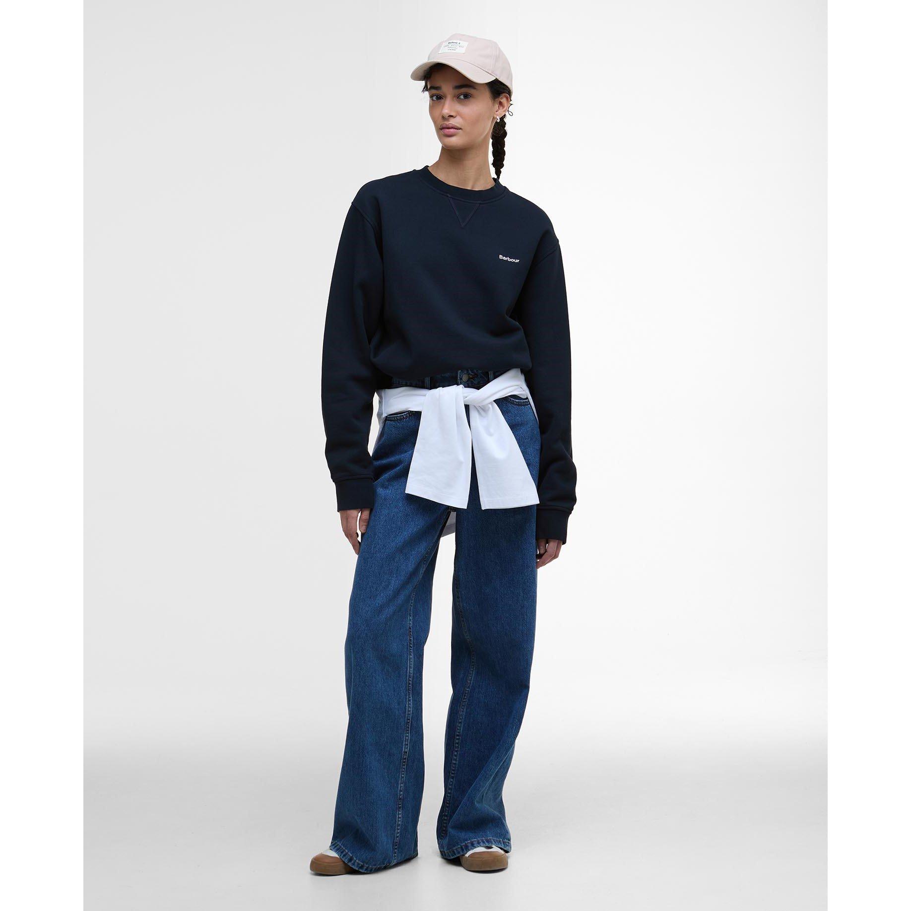 Navy - Barbour - Bede Oversized Sweatshirt - 6