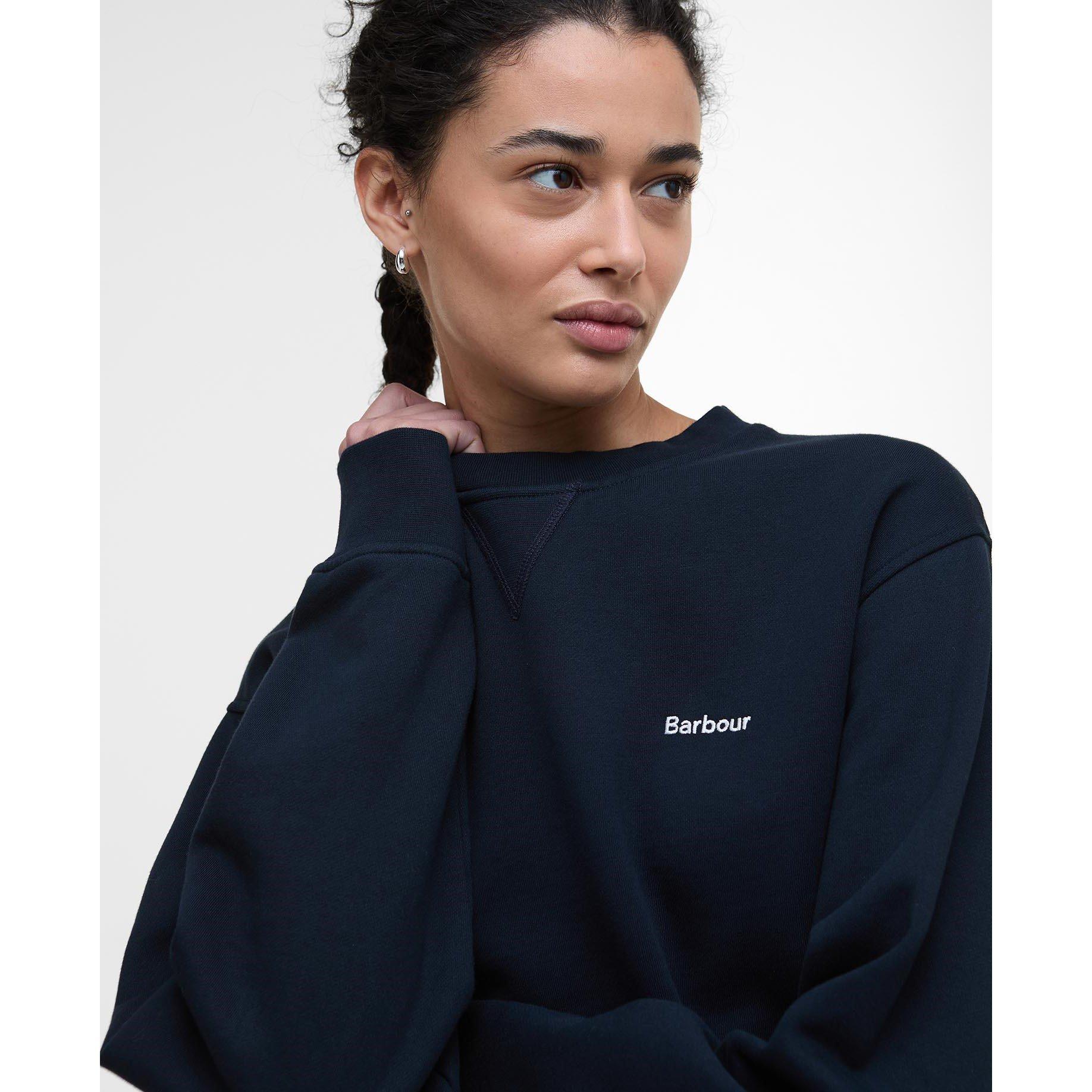 Navy - Barbour - Bede Oversized Sweatshirt - 4