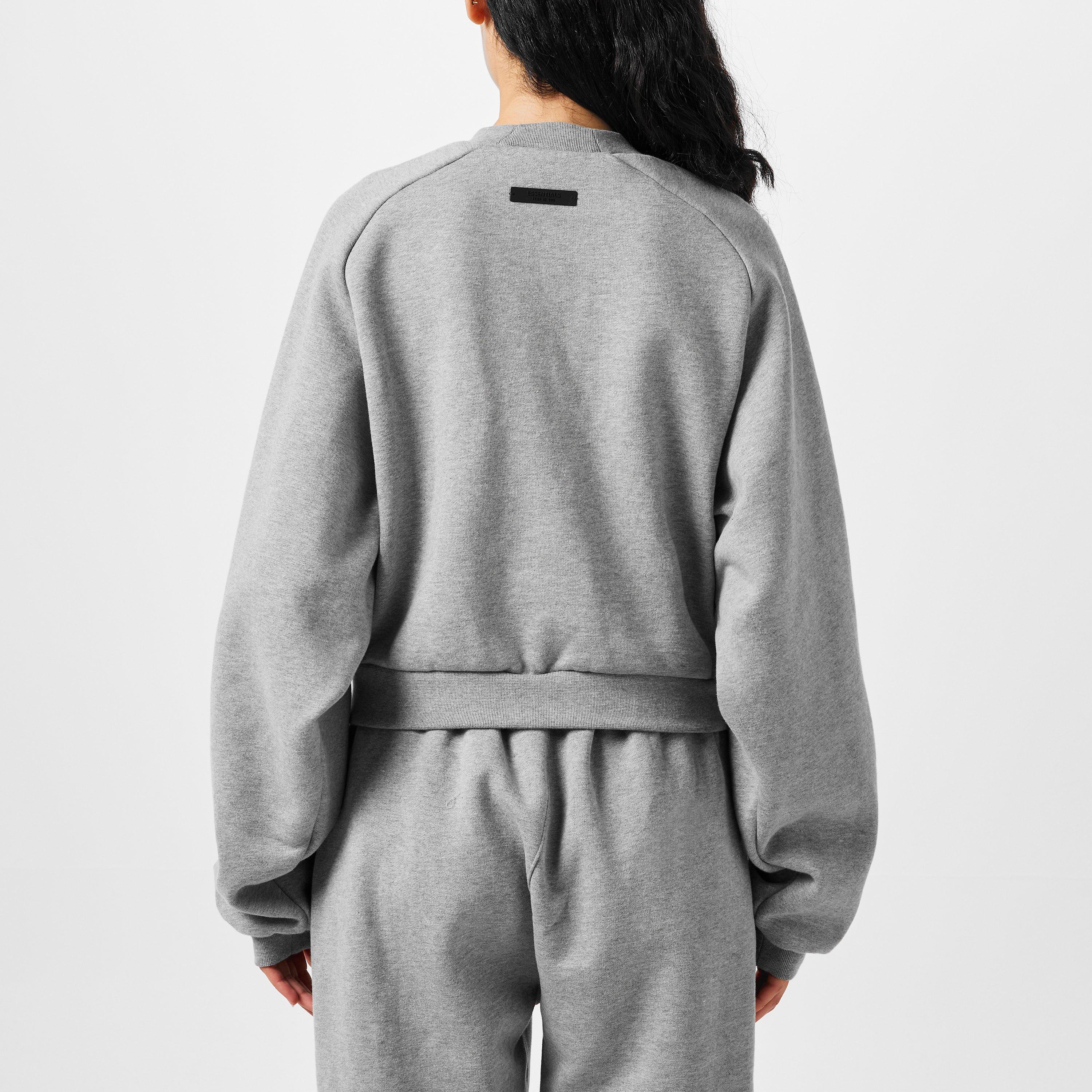 Dark Heather - Fear Of God Essentials - Cropped Sweatshirt - 3