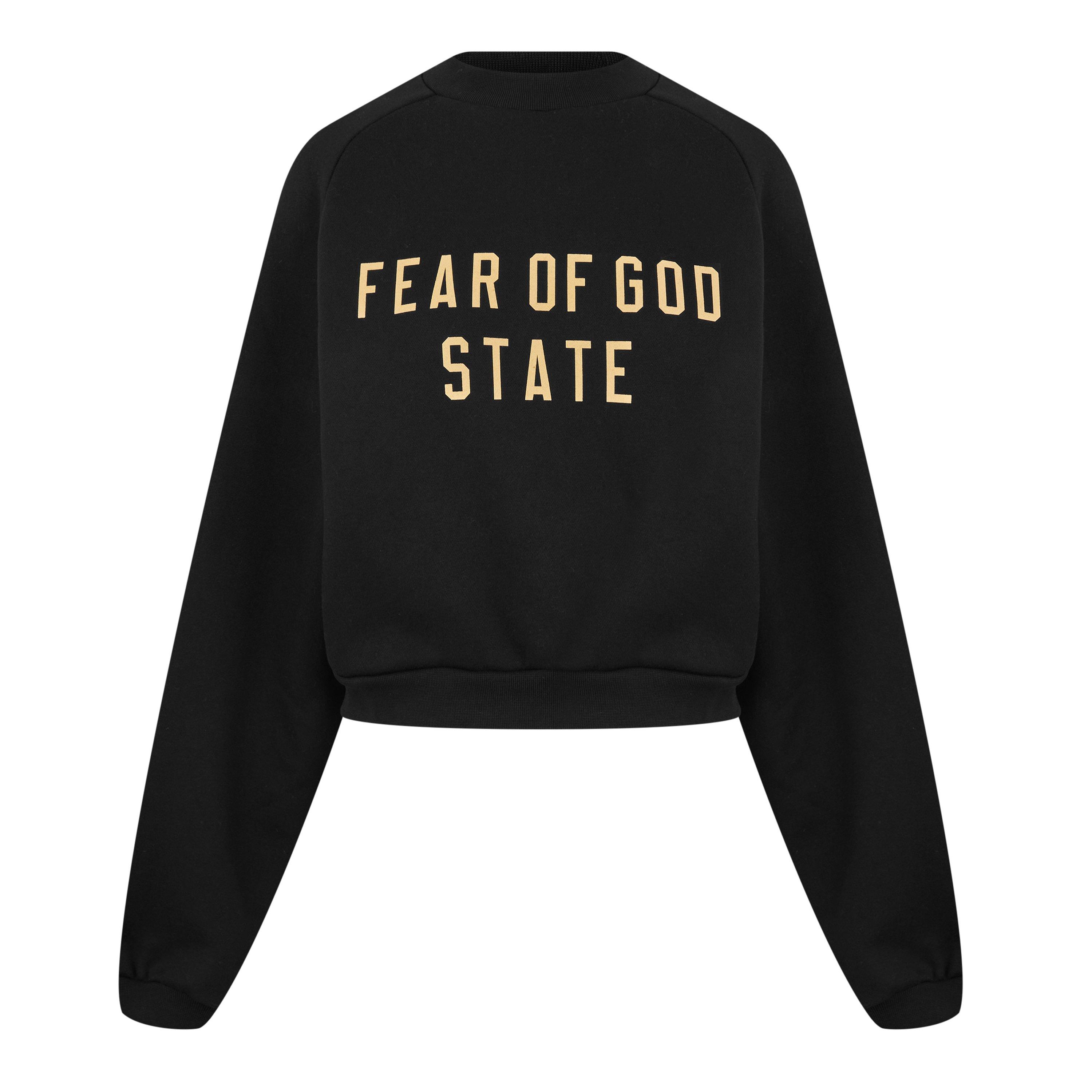 Black - Fear Of God Essentials - Cropped Sweatshirt - 5