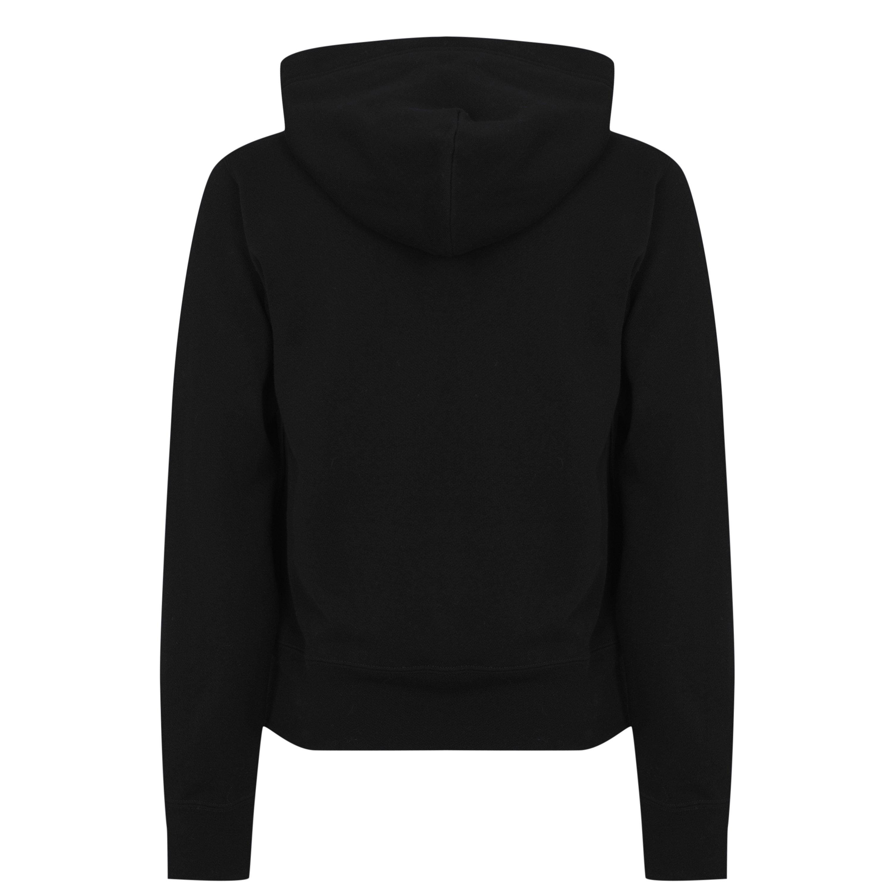 Black/Red - Comme des Garcons PLAY - Double Heart Hoodie - 5