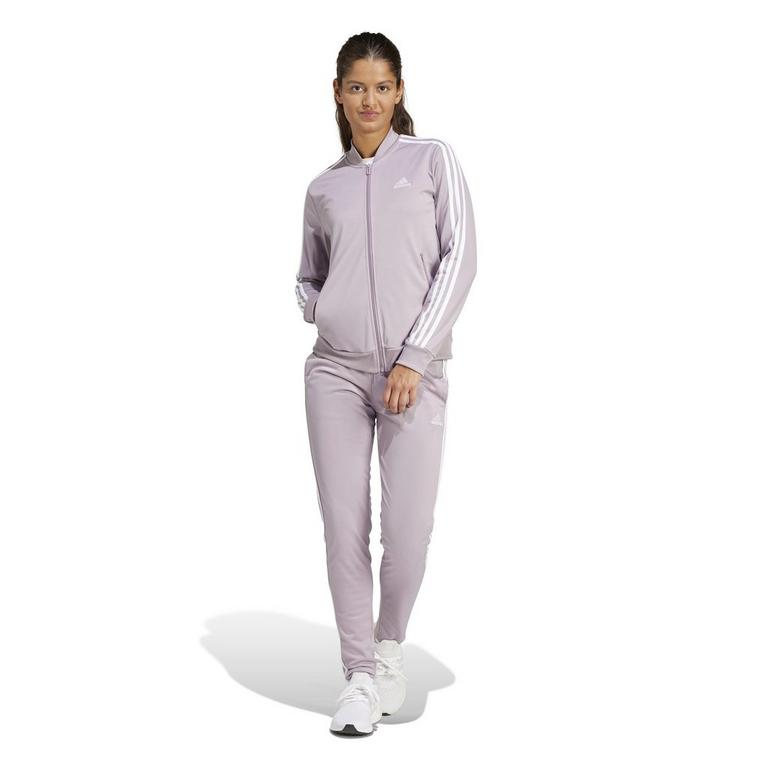 Prelvd Fig/Wht - adidas - high waisted adidas track pants for women - 2