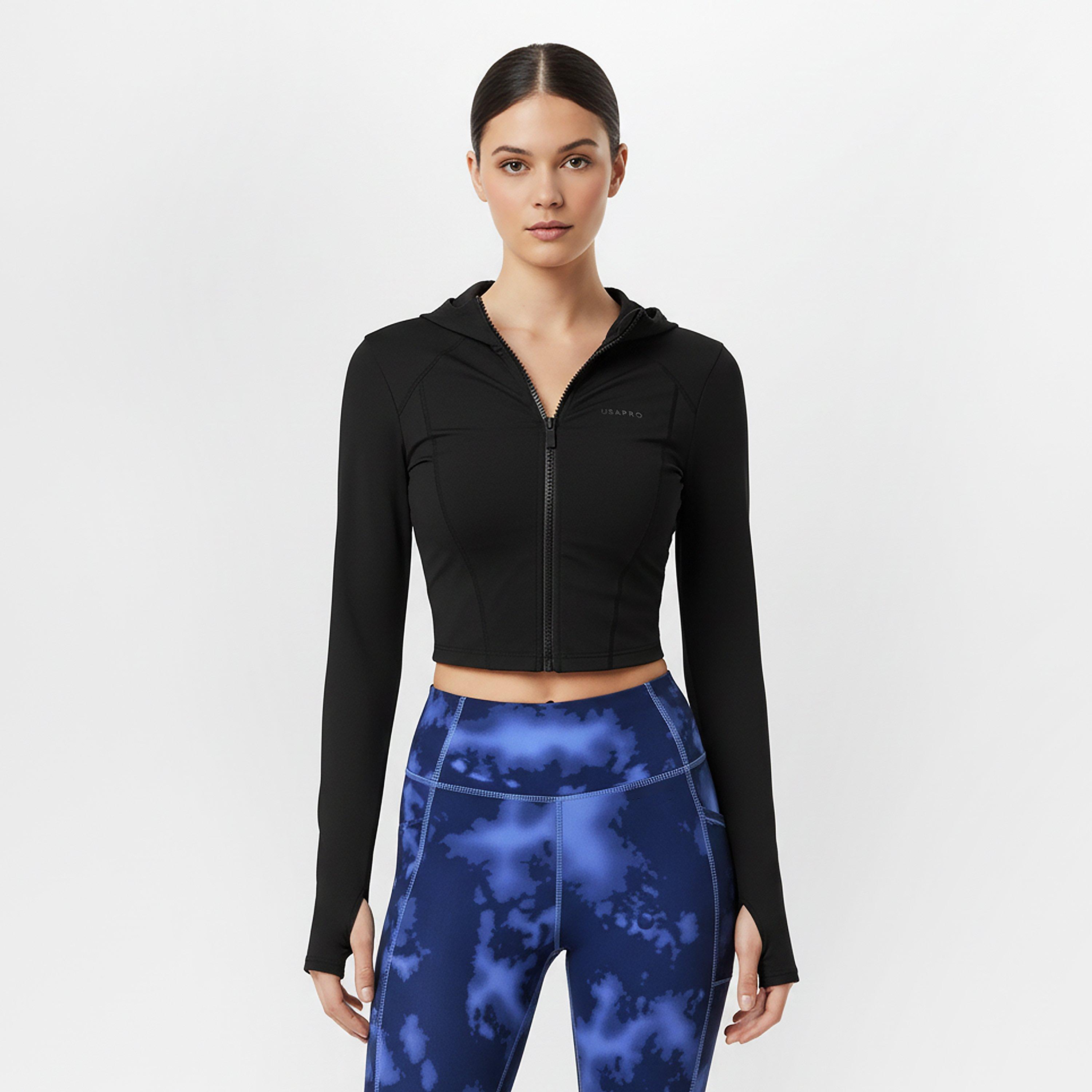 Preto - USA Pro - Pro Crppd Hoodie Womens - 3