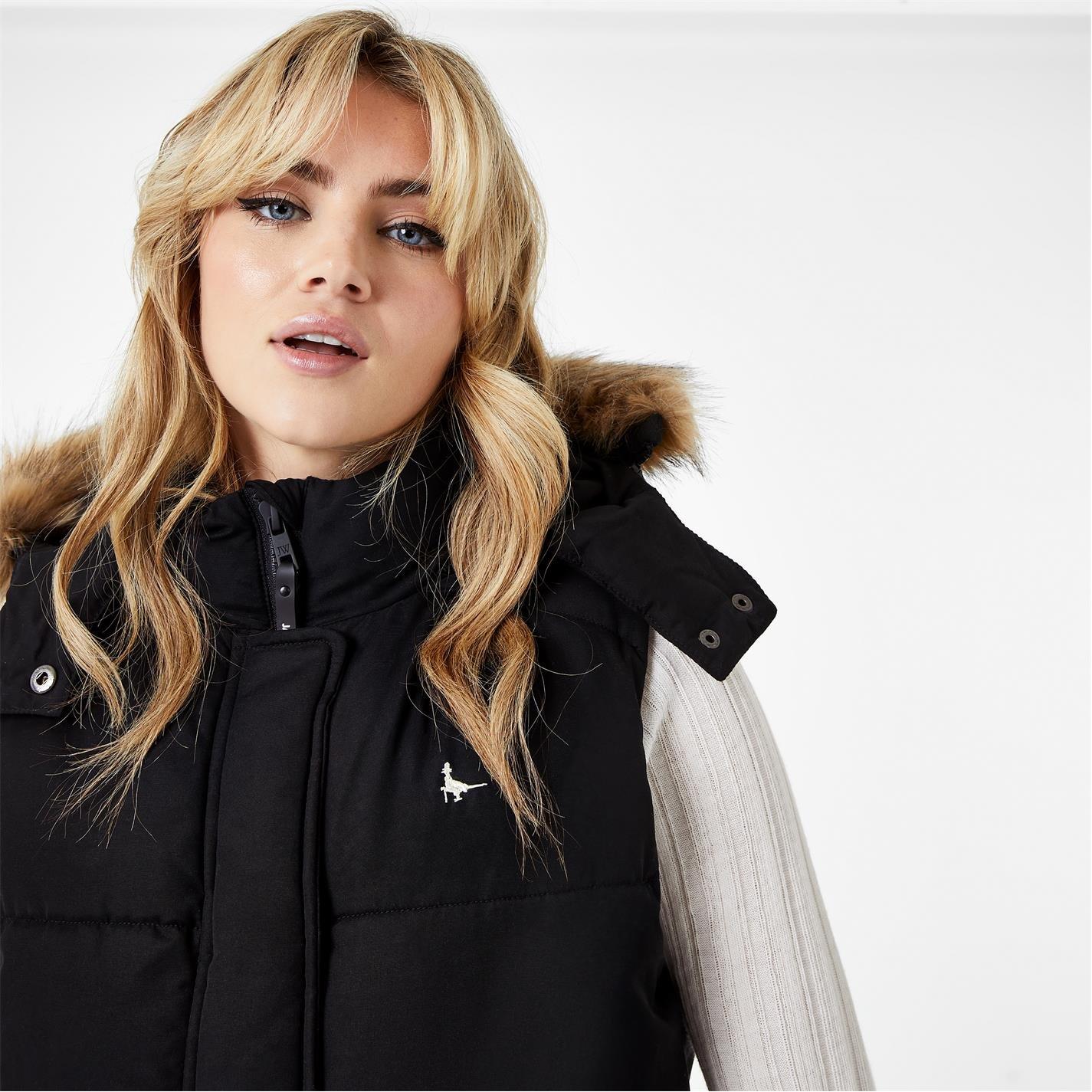Nero - Jack Wills - Willow Heritage Waterproof Detachable Hood Puffer Gilet - 3