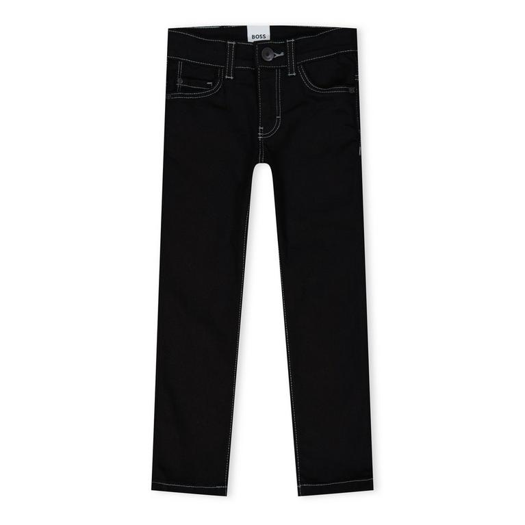 Z11 noir - Boss - Calvin Klein Jeans blocking logo hoodie in black - 1