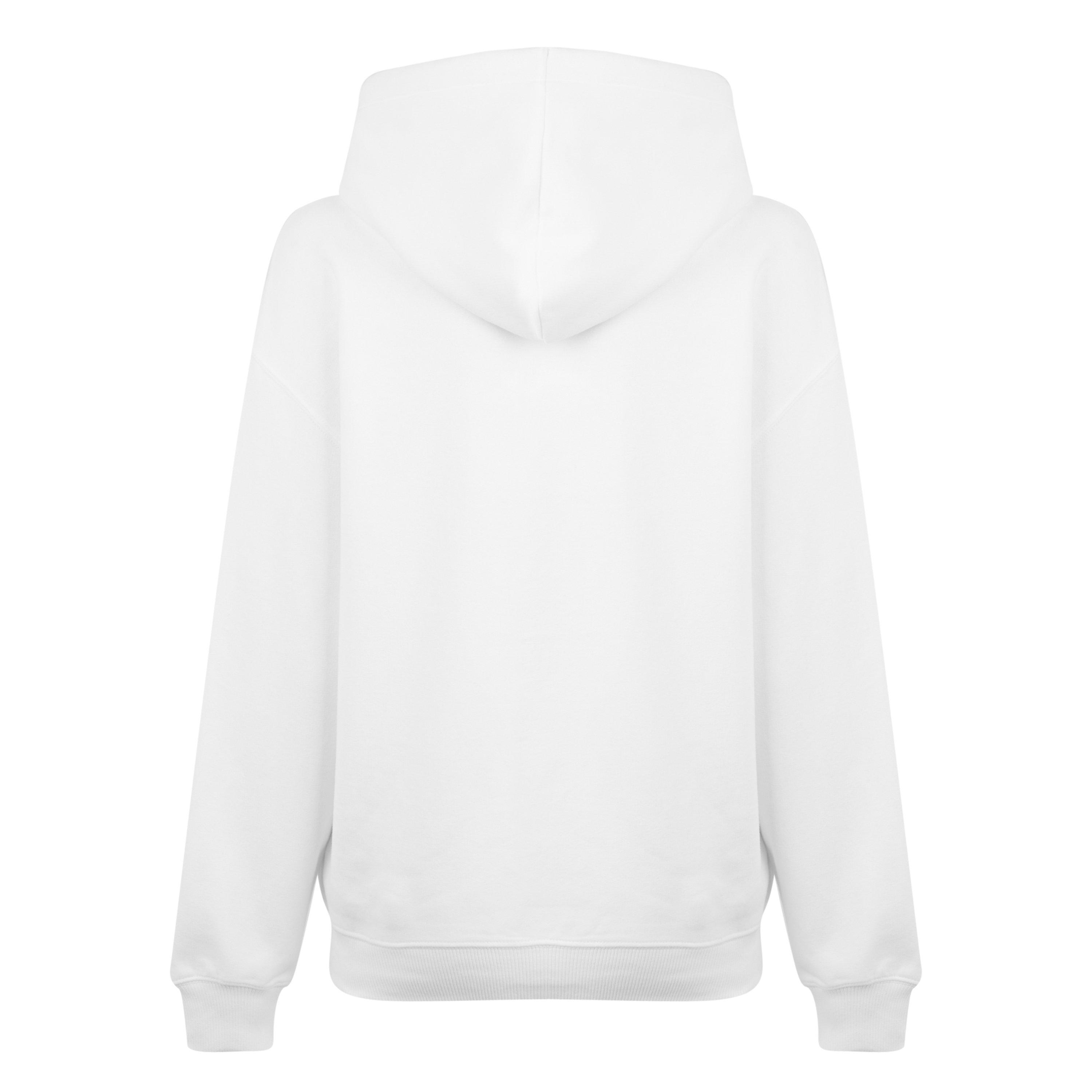 Sjajno bijelo - Calvin Klein Jeans - Women's CK Embroidered Relaxed Hoodie - 6