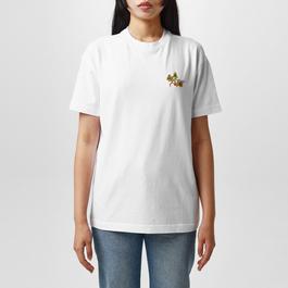 Off White Flower T Shirt