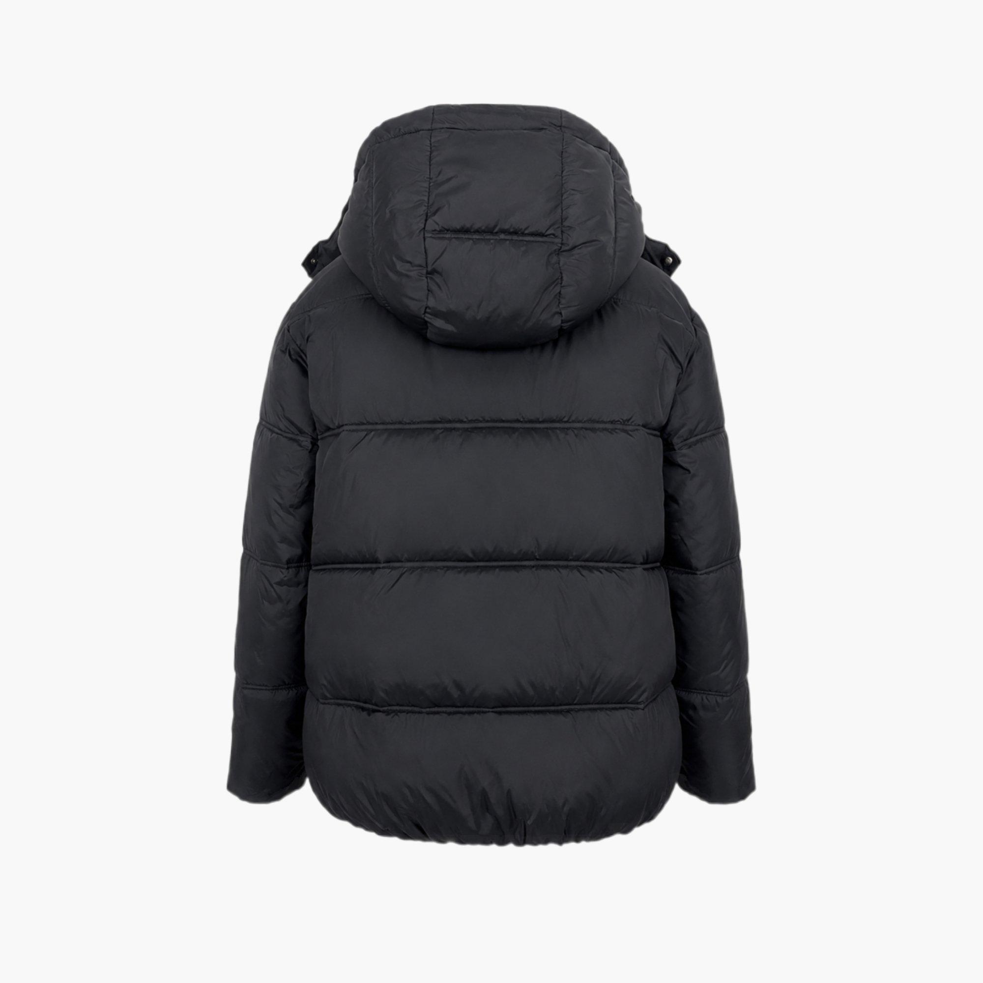 Black - Jack Wills - Women's Riley Wind Resistant Detachable Hood Short Puffer Jacket - 2