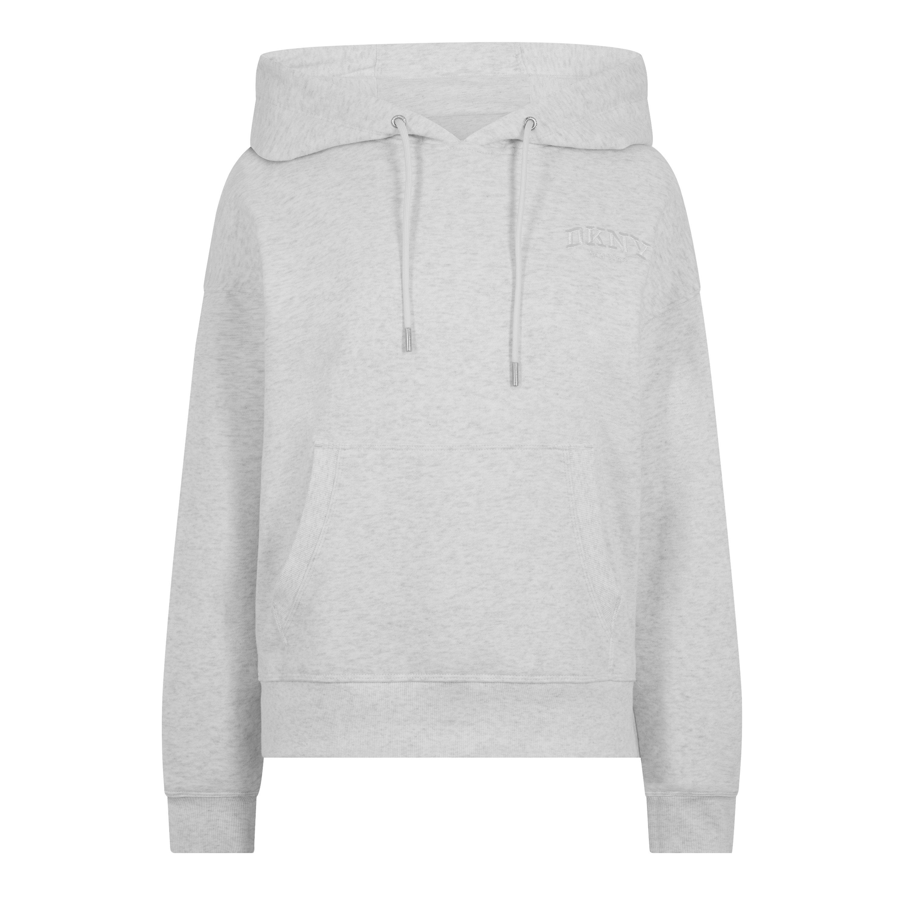 OPTIC HEATHER - OPTIC HEATHER - DKNY - Women's Logo Hoodie - 1