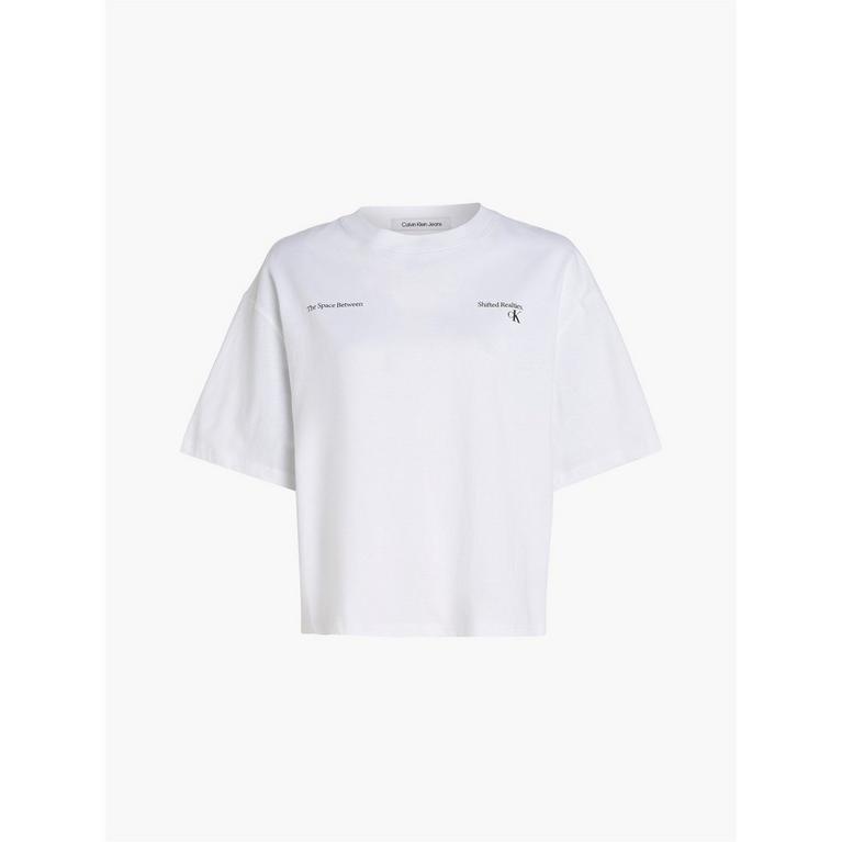 Blanc éclatant - Calvin Klein Jeans - T-shirt z logo Alba - 1