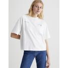 Blanc éclatant - Calvin Klein Jeans - T-shirt z logo Alba - 2