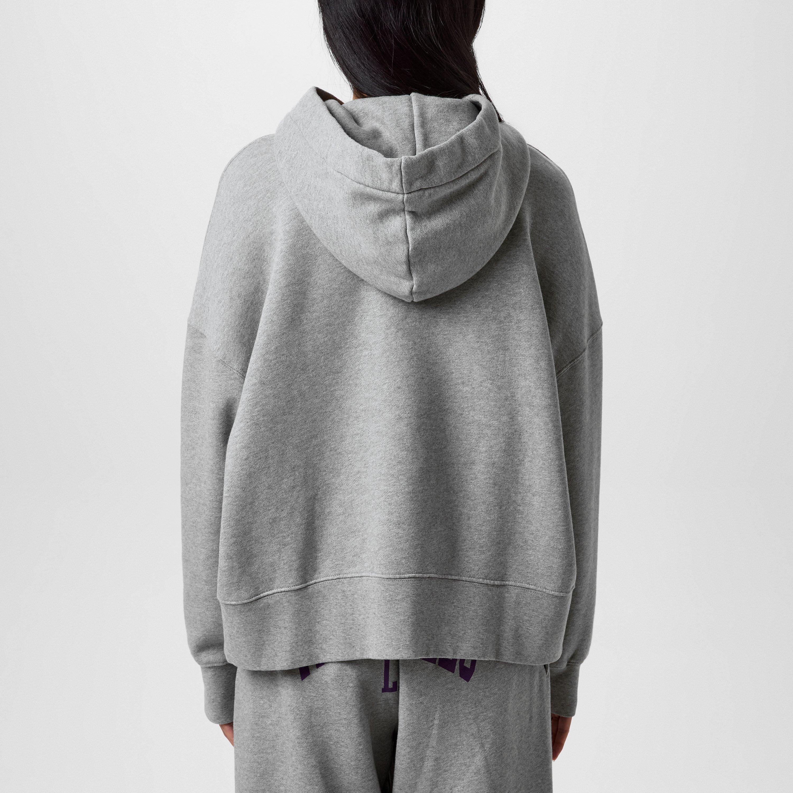 Grey/Violet - Palm Angels - College Hoodie - 3