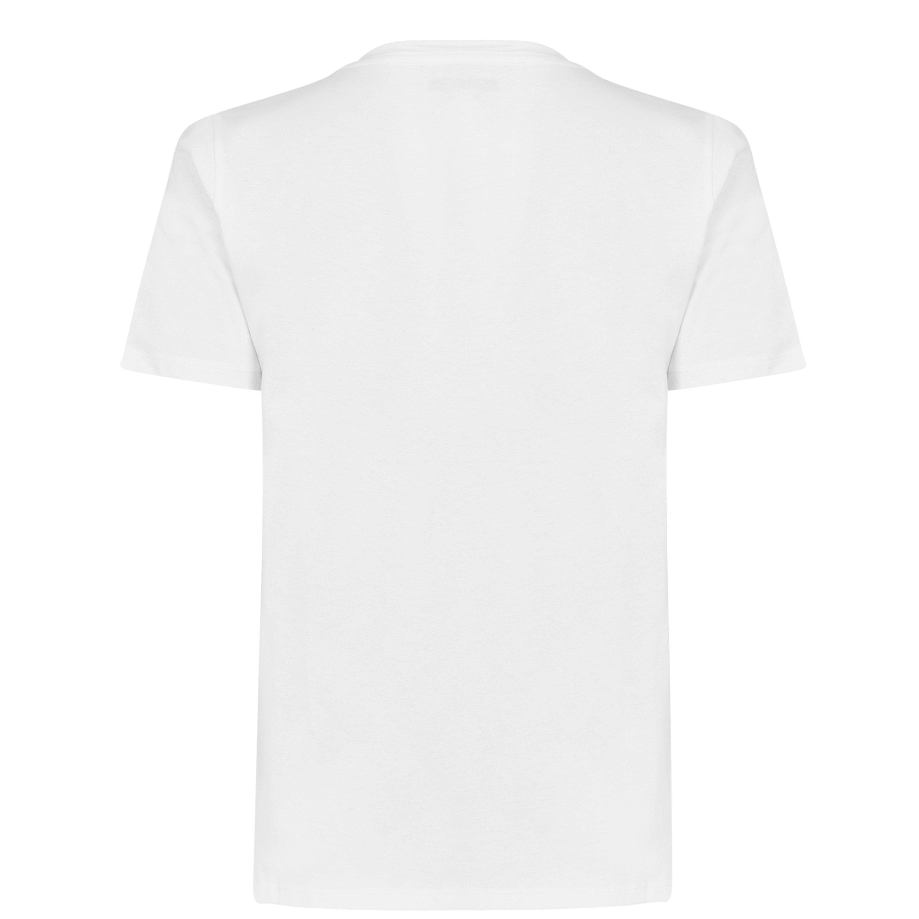 White - MICHAEL Michael Kors - Stud Crew Neck T Shirt - 2