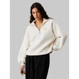 Calvin Klein Jeans SHERPA HALF ZIP SWEATSHIRT