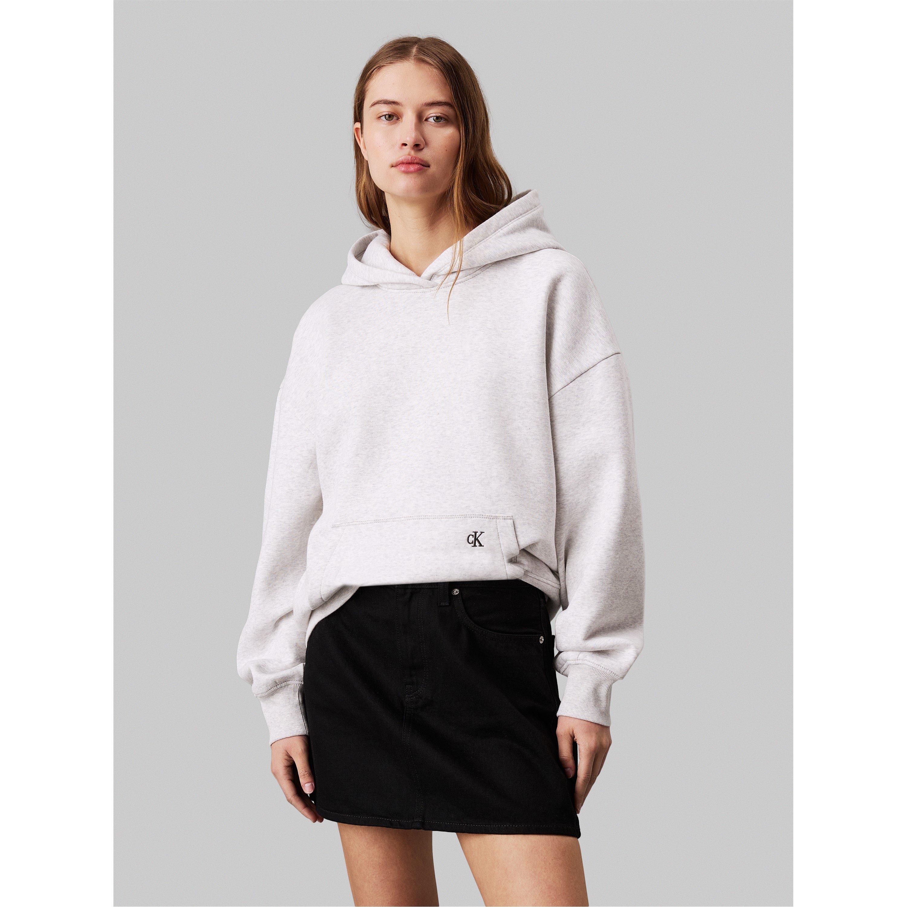Ivory Grey Hthr - Calvin Klein Jeans - Pullover Relaxed hoodie - 1