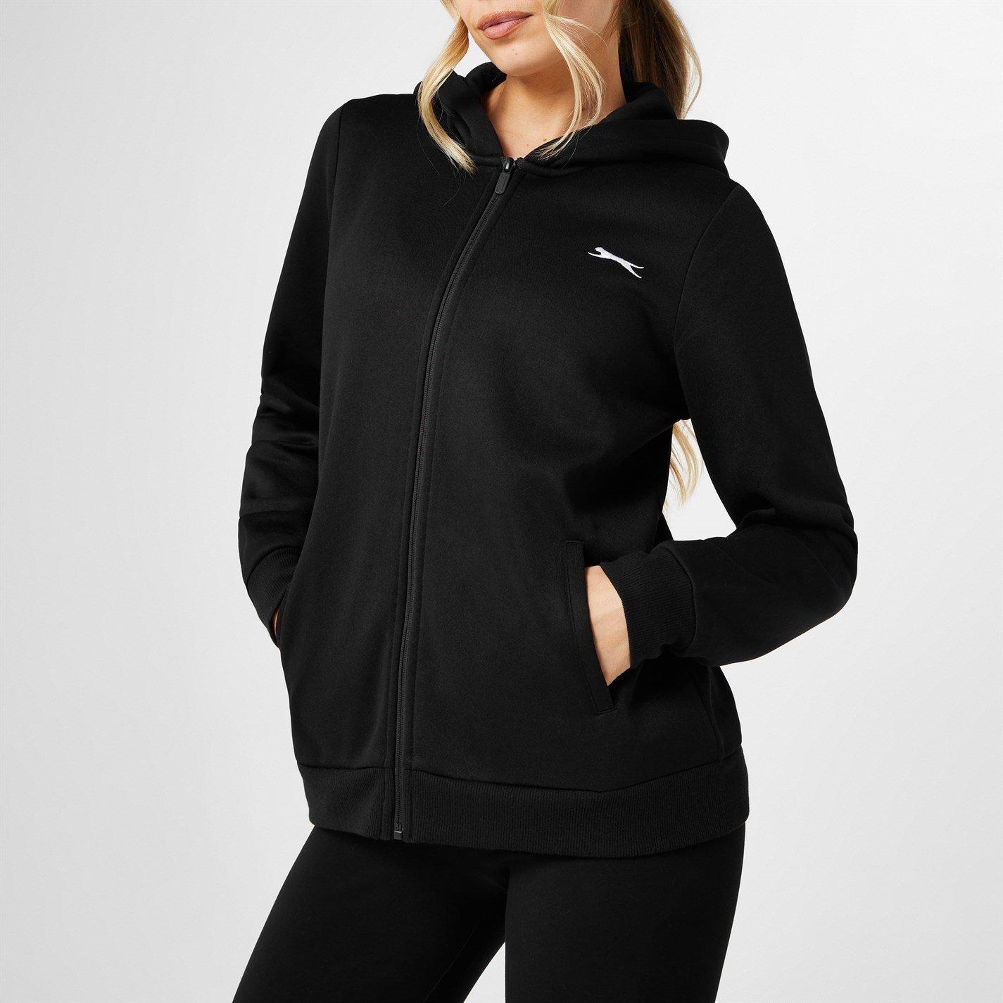 Nero - Slazenger - Fitted Full Zip Hoodie Womens - 5