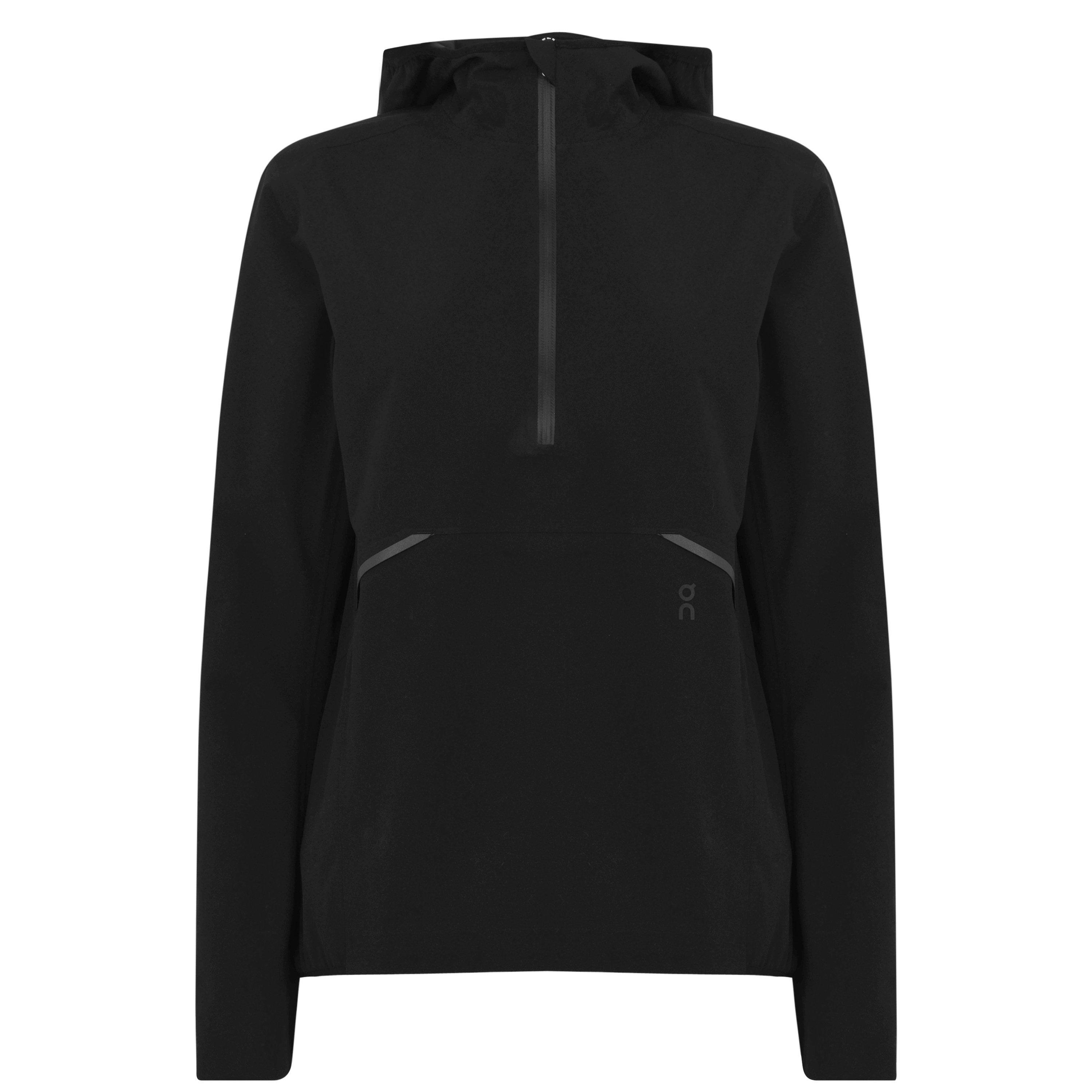 Black - On - Women's  Running Waterproof Hooded Long Sleeve Performance Training Jacket - 4