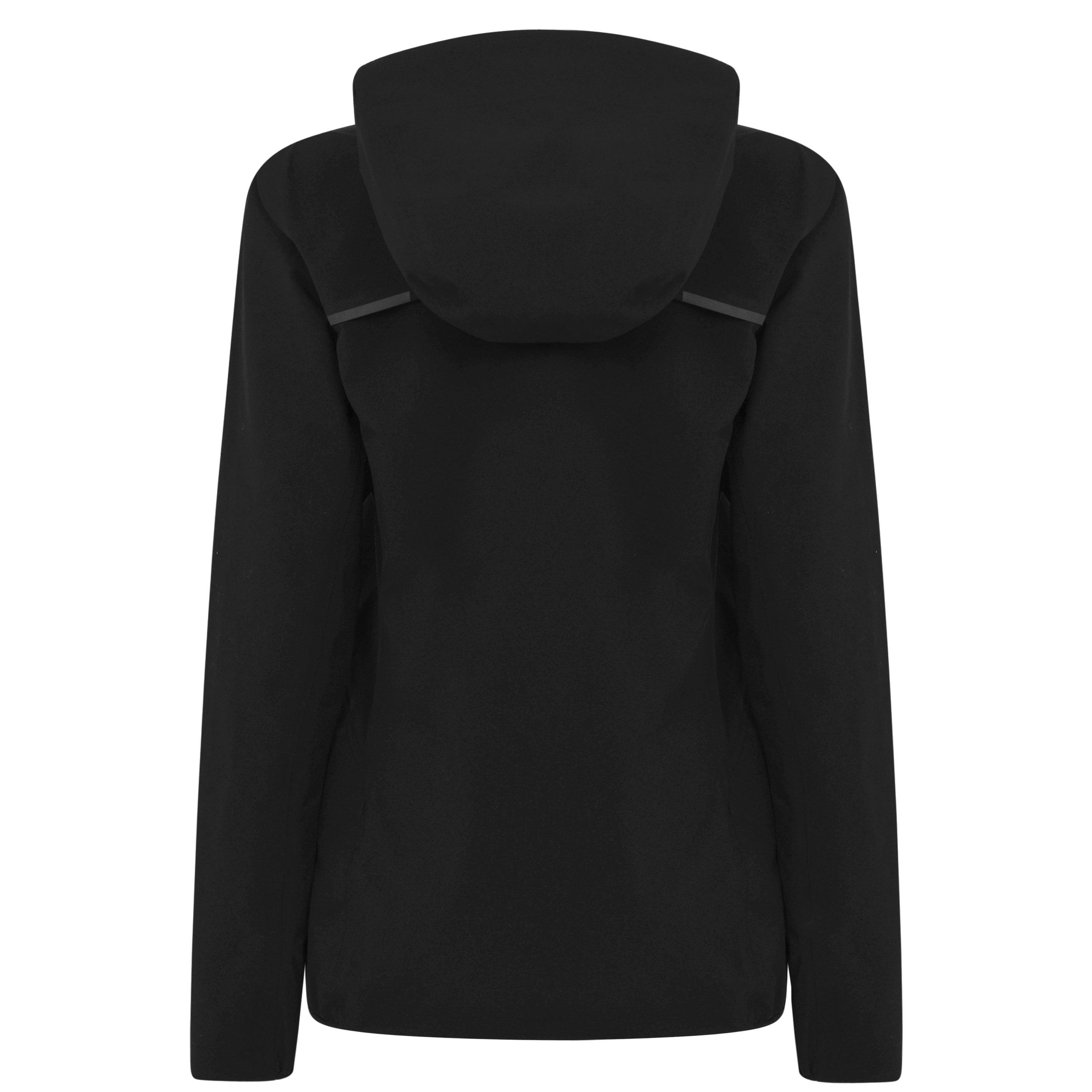 Black - On - Women's  Running Waterproof Hooded Long Sleeve Performance Training Jacket - 5