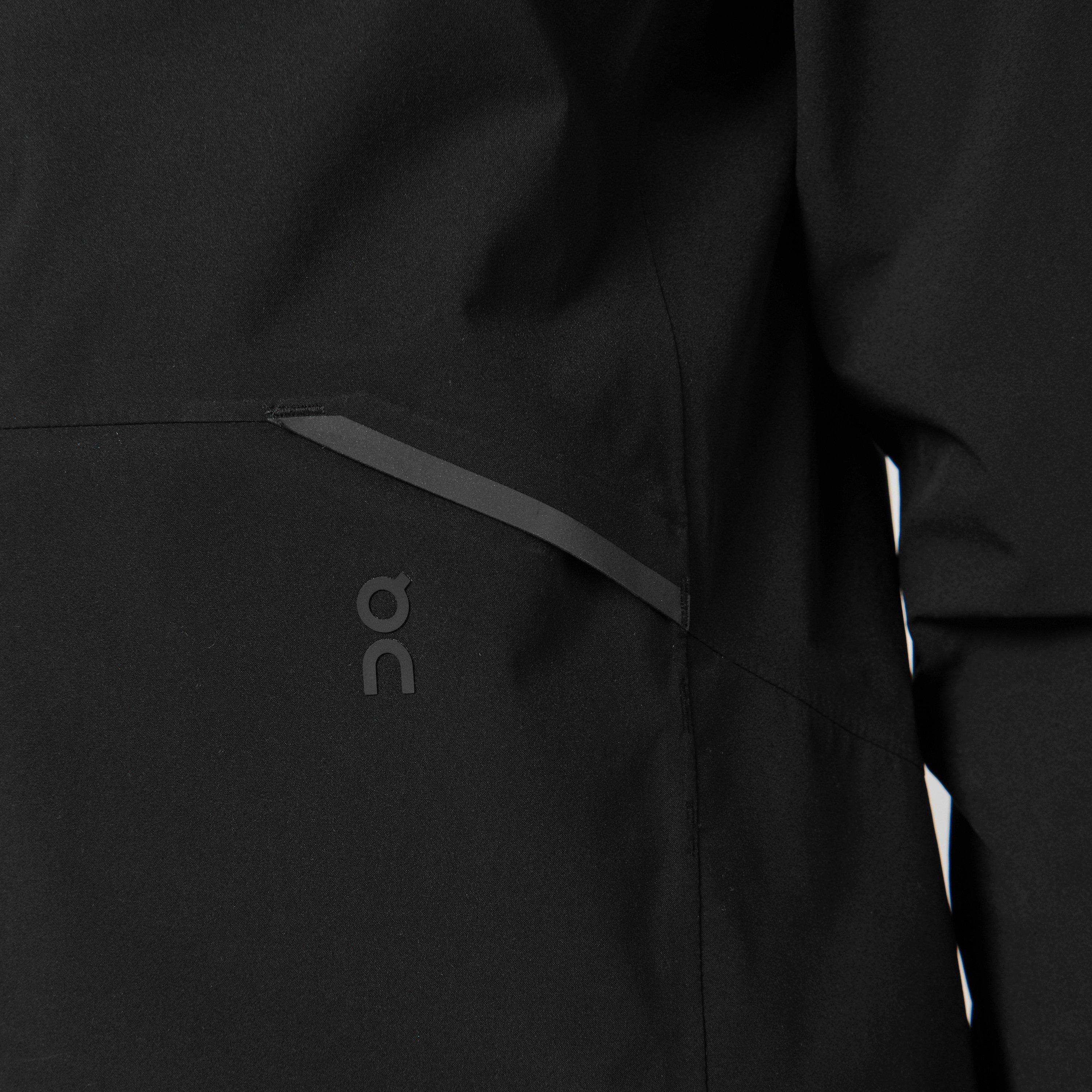 Black - On - Women's  Running Waterproof Hooded Long Sleeve Performance Training Jacket - 7