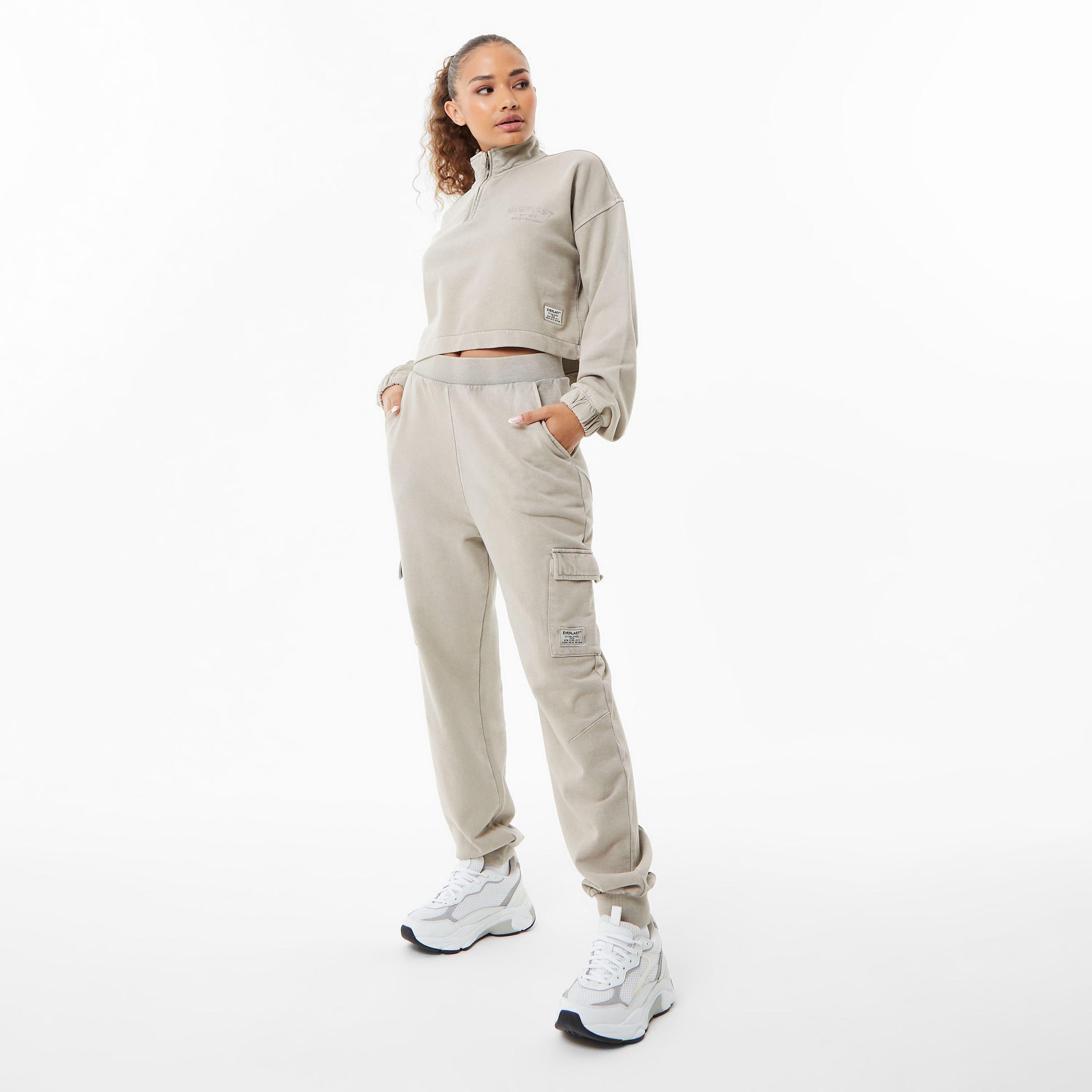 Cinzento Opala - Everlast - Crop Zip Up Womens - 4