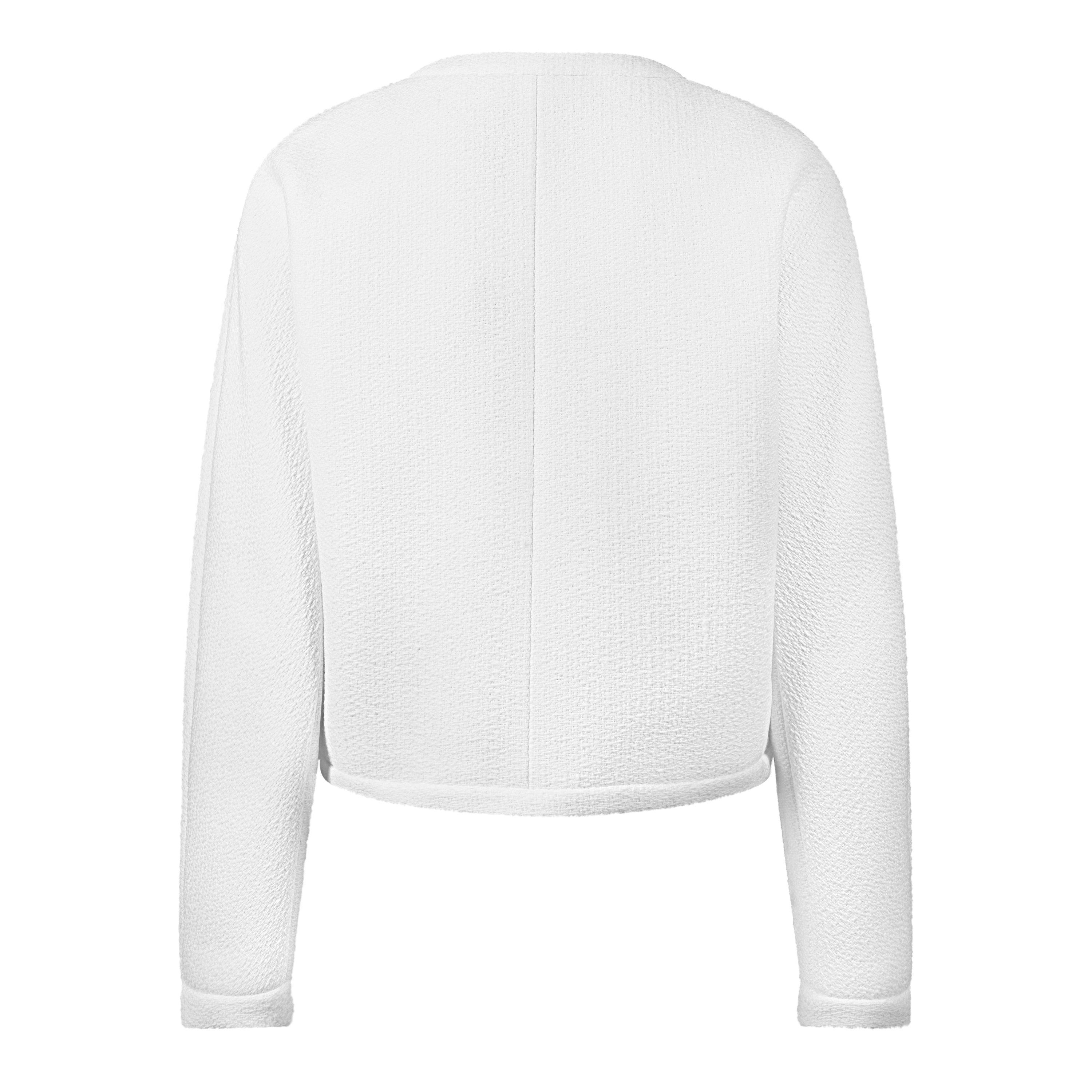 Off White - Gucci - Women's Wool Bouclv© Collarless Long Sleeve Overcoat - 2