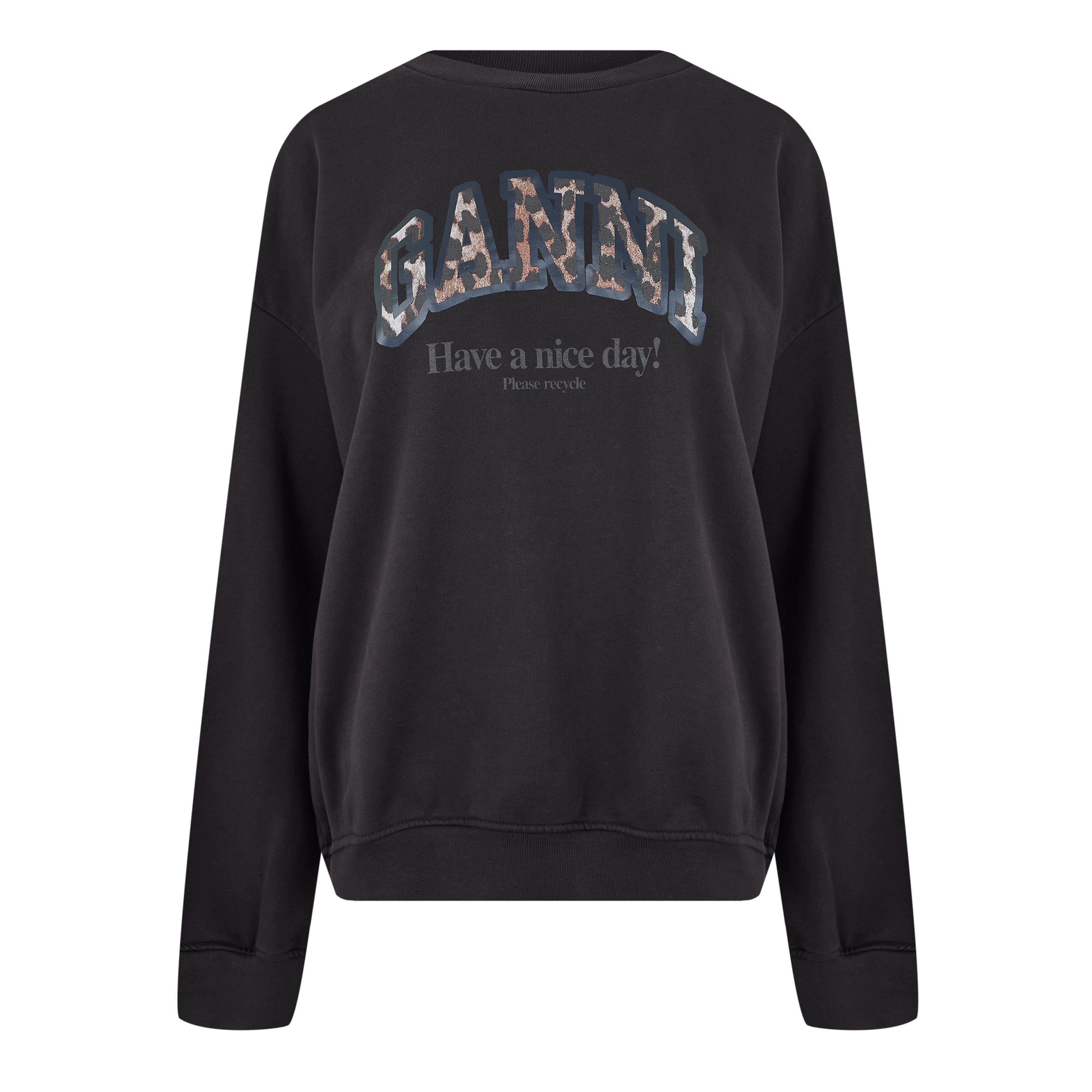 Phantom - Ganni - Women's Graphic Crew-neck Sweatshirt - 7