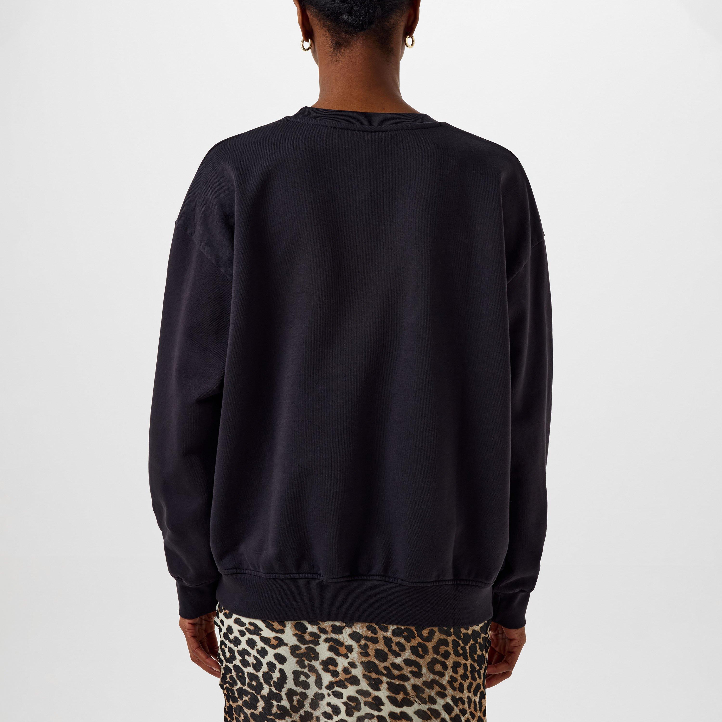 Phantom - Ganni - Women's Graphic Crew-neck Sweatshirt - 4