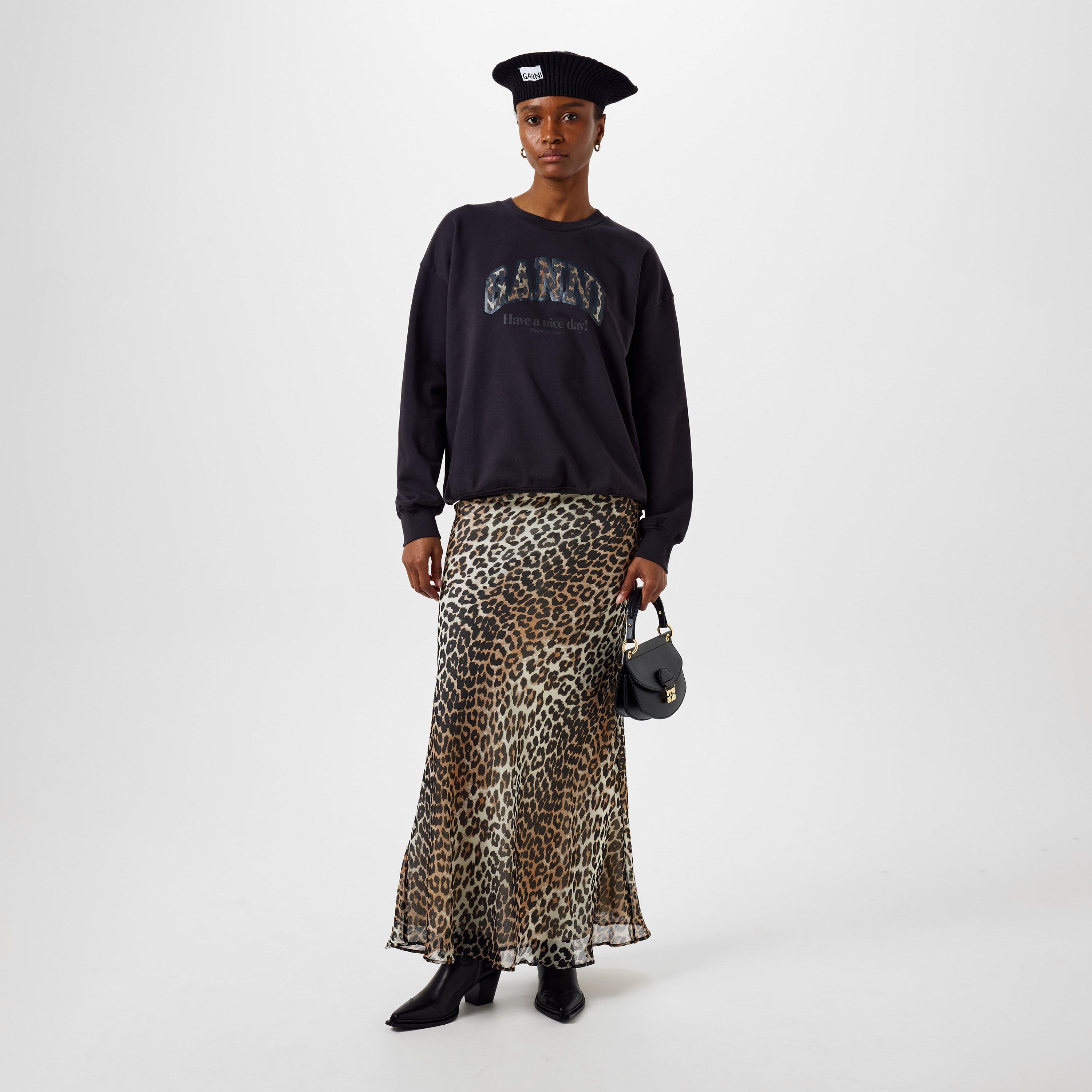Phantom - Ganni - Women's Graphic Crew-neck Sweatshirt - 6