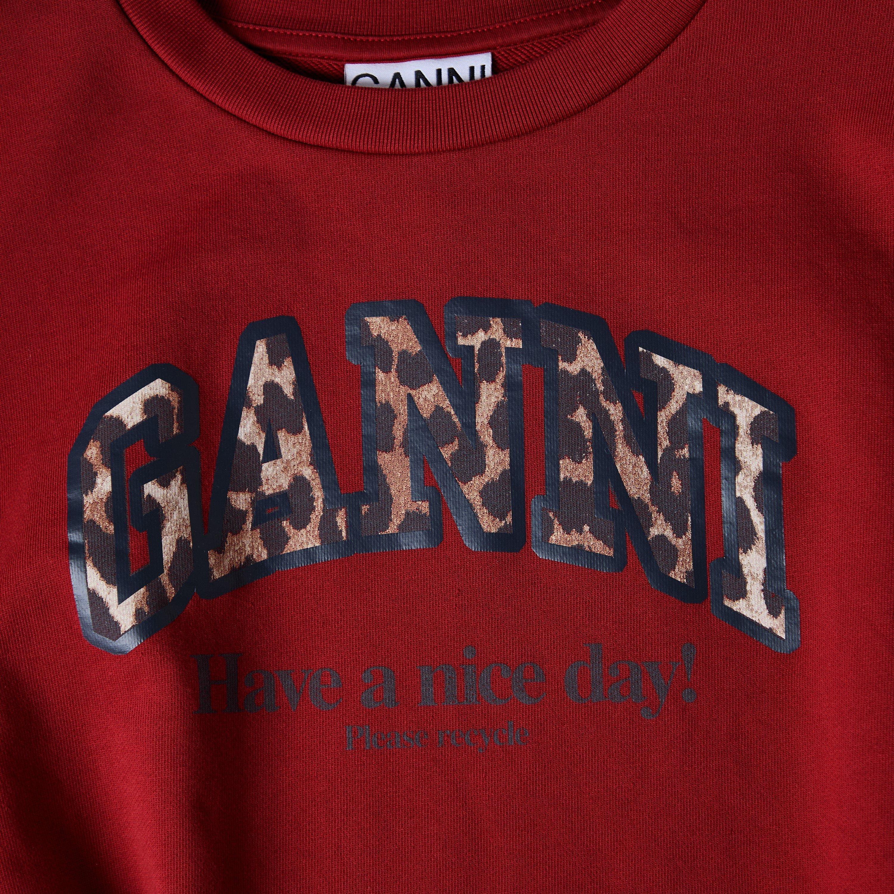 Red Dahlia - Ganni - Women's Graphic Crew-neck Sweatshirt - 5