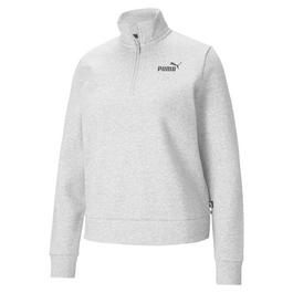 puma Unternehmen Essentials Half Zip Fleece Sweatshirt Womens