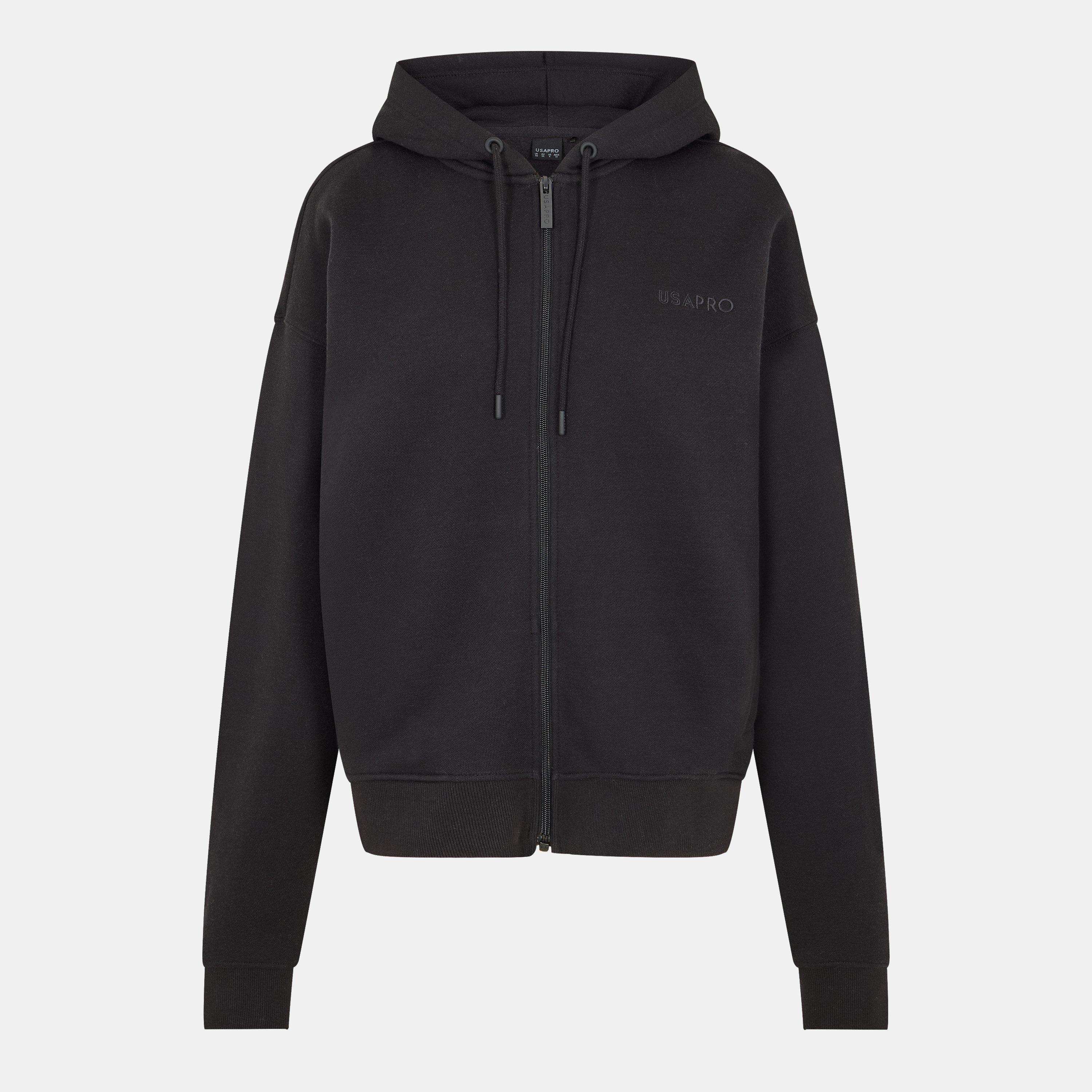Usa Pro Women's Oversized Hoodie - Black - 14 (42)