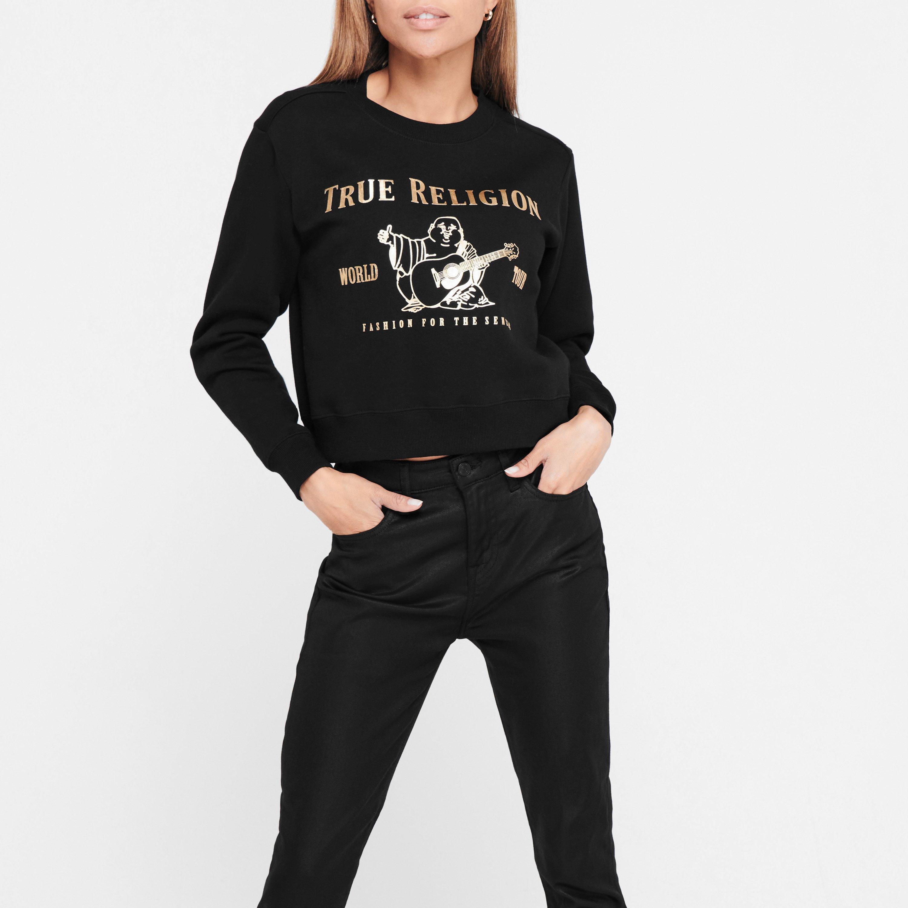 Black/Gold - True Religion - Buddha Sweater - 2