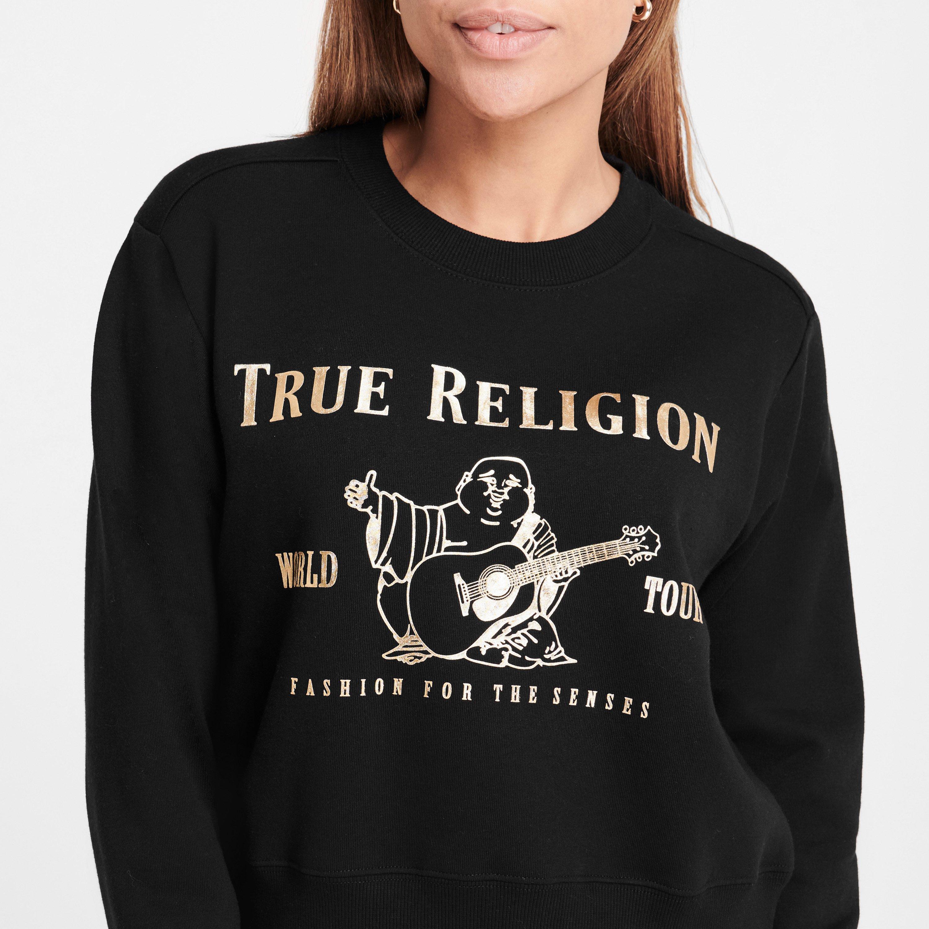 Black/Gold - True Religion - Buddha Sweater - 4