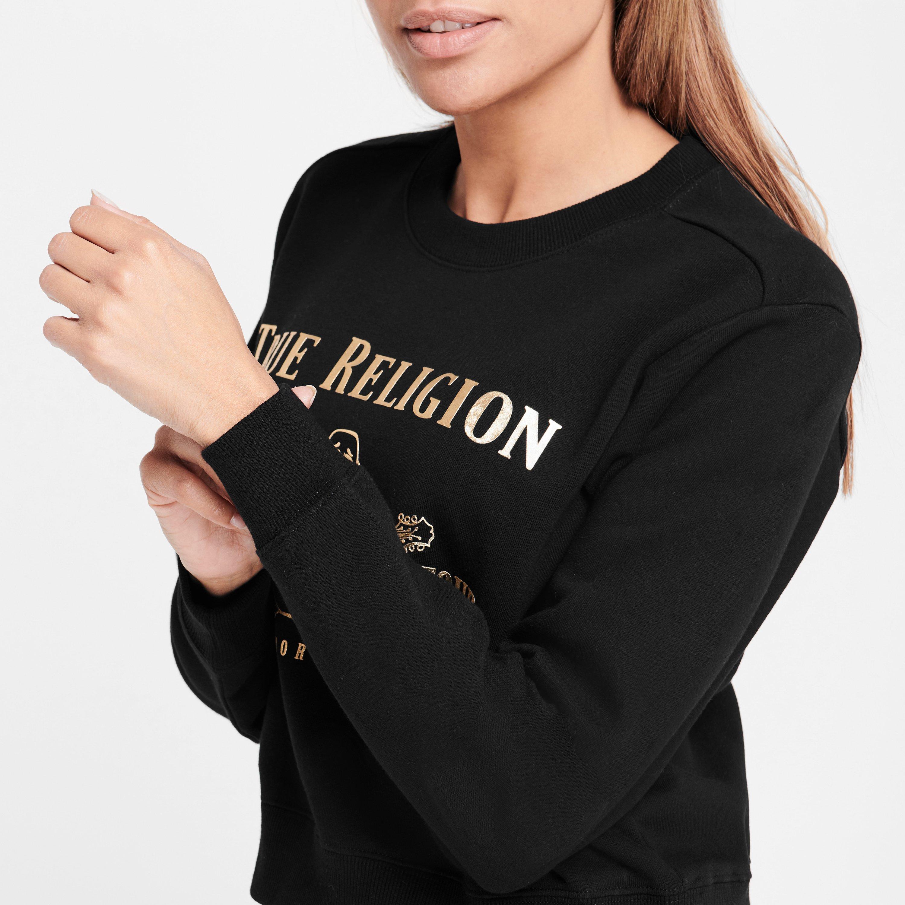 Black/Gold - True Religion - Buddha Sweater - 5