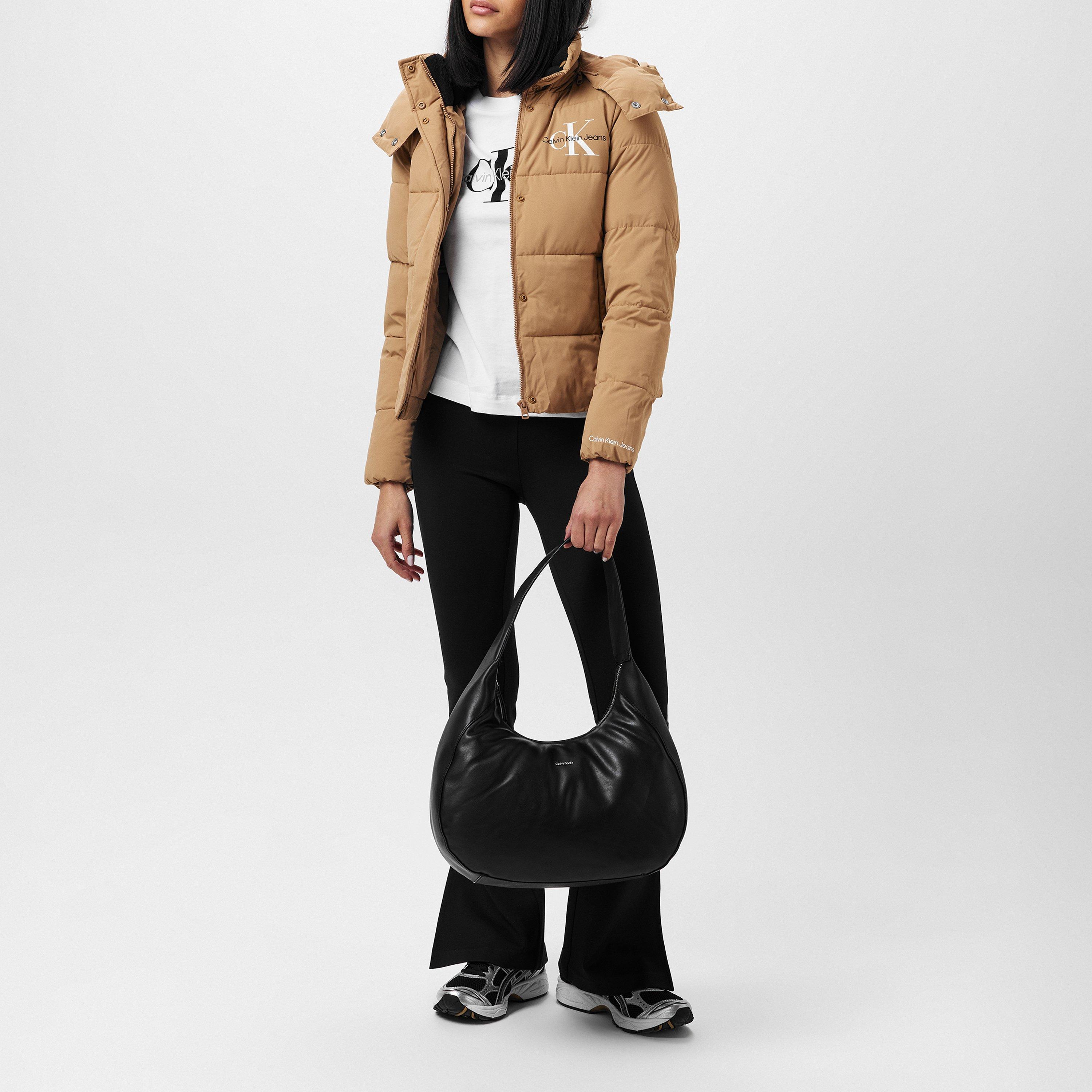 Timeless Camel - Calvin Klein Jeans - Women's  Essential Water Resistant RDS-Certified Down Short Puffer Jacket - 4