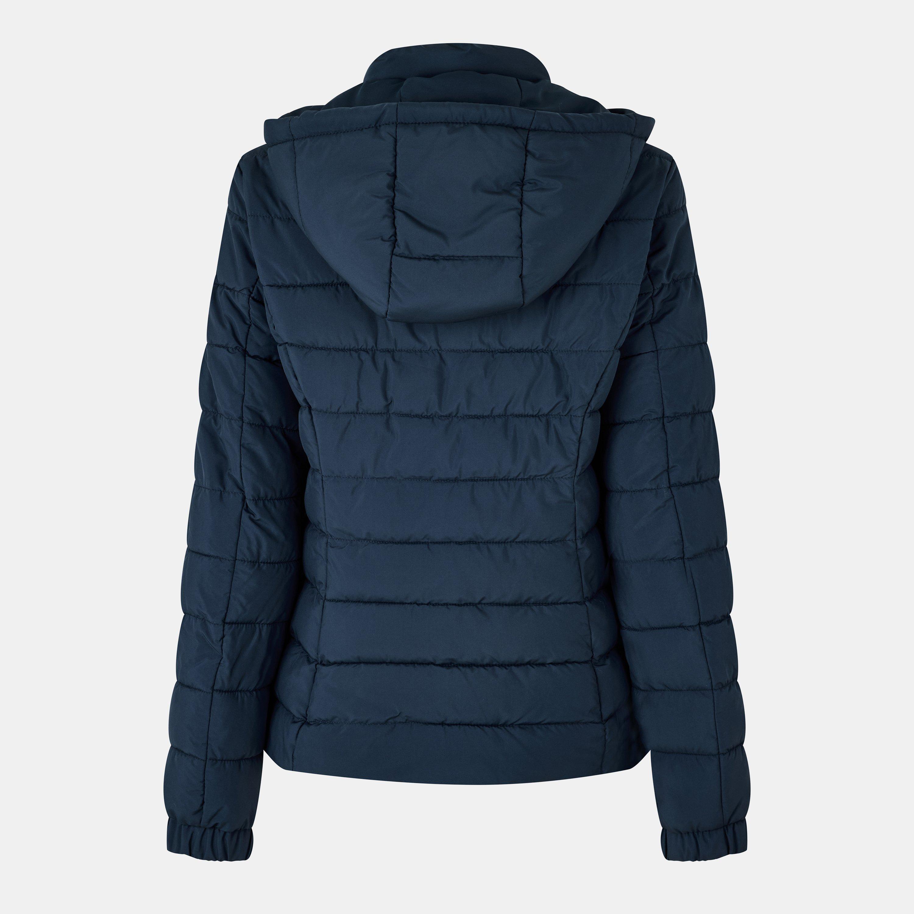 Azul marino - Jack Wills - Luna Water Resistant Wind Resistant Detachable Hood Short Puffer Jacket - 2