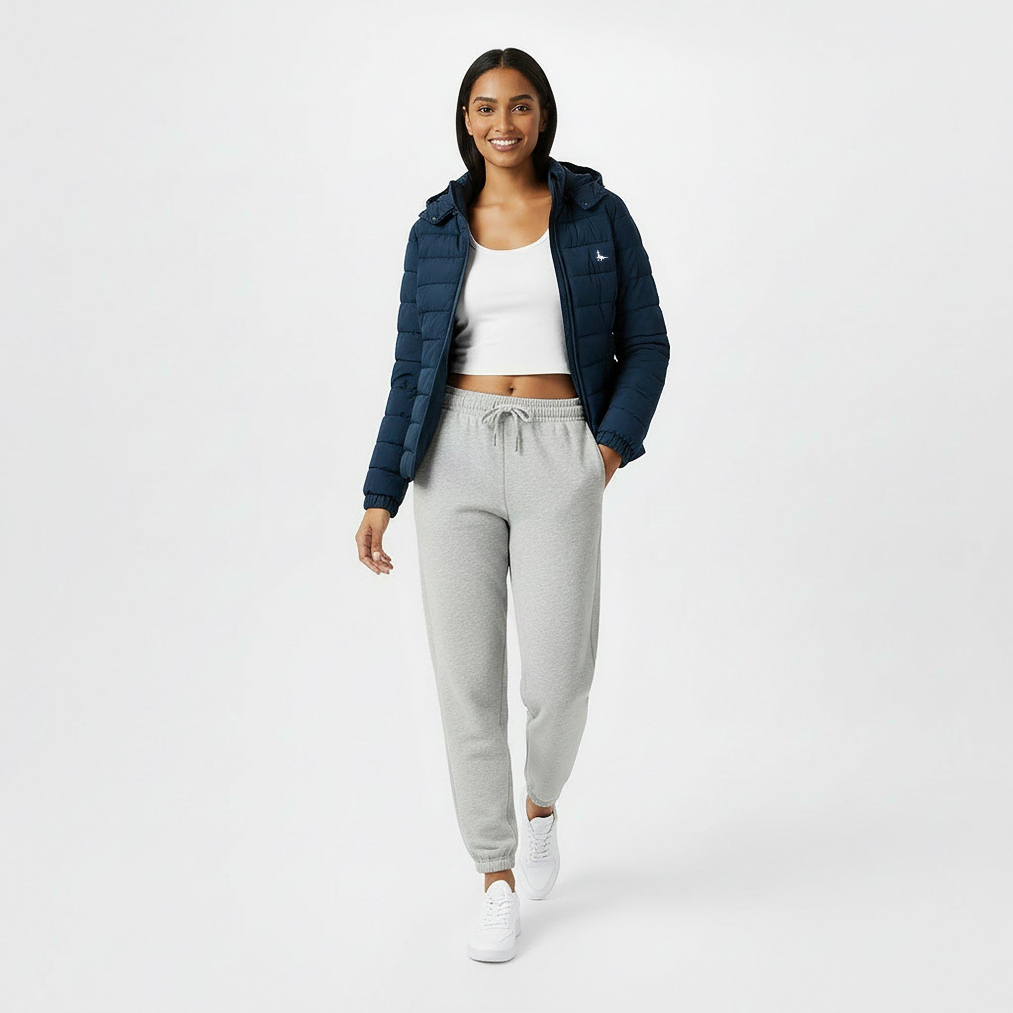 Navy - Jack Wills - Women's Luna Water Resistant Wind Resistant Detachable Hood Short Puffer Jacket - 5