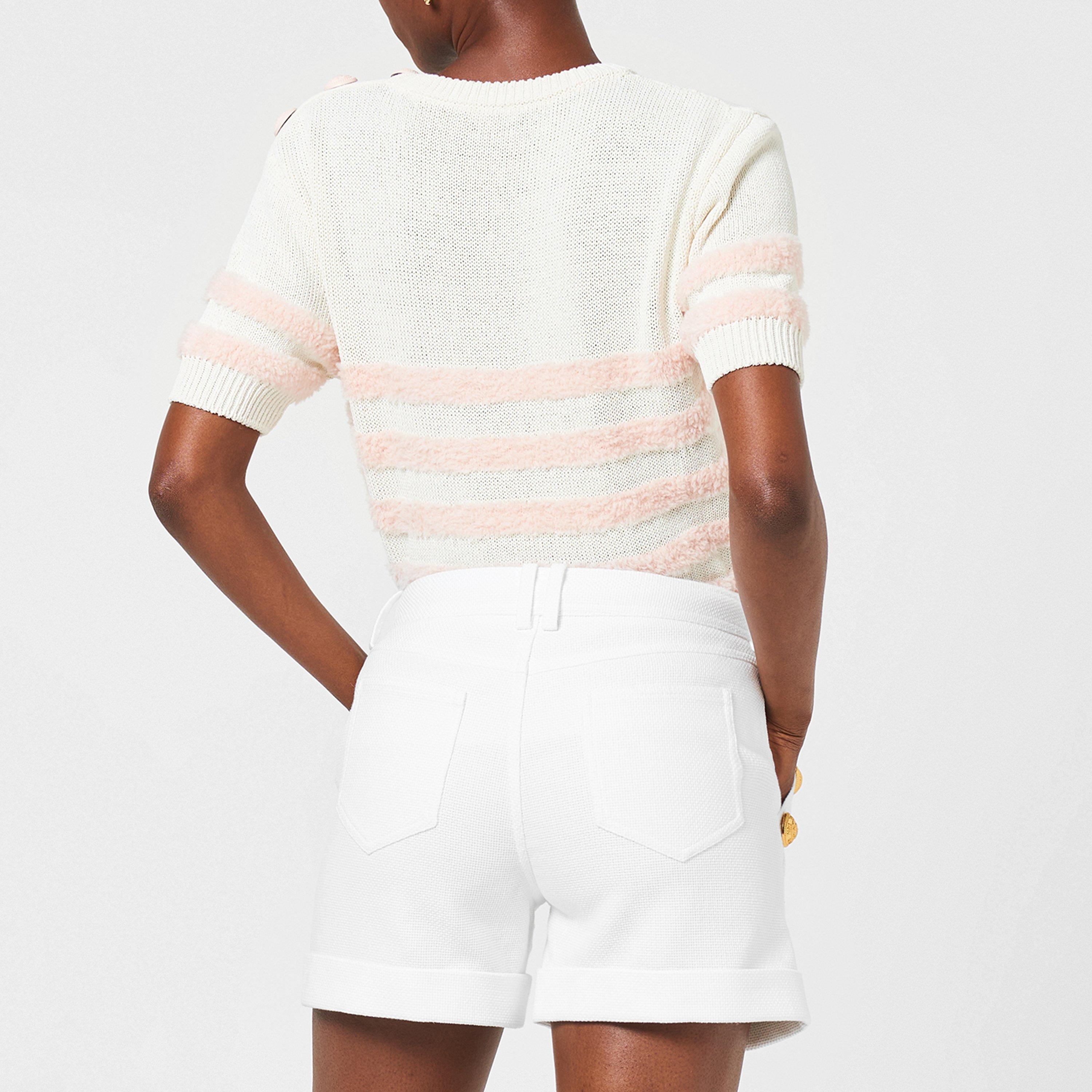 Blanc/Rose GKX - Balmain - Fluff Jumper - 2