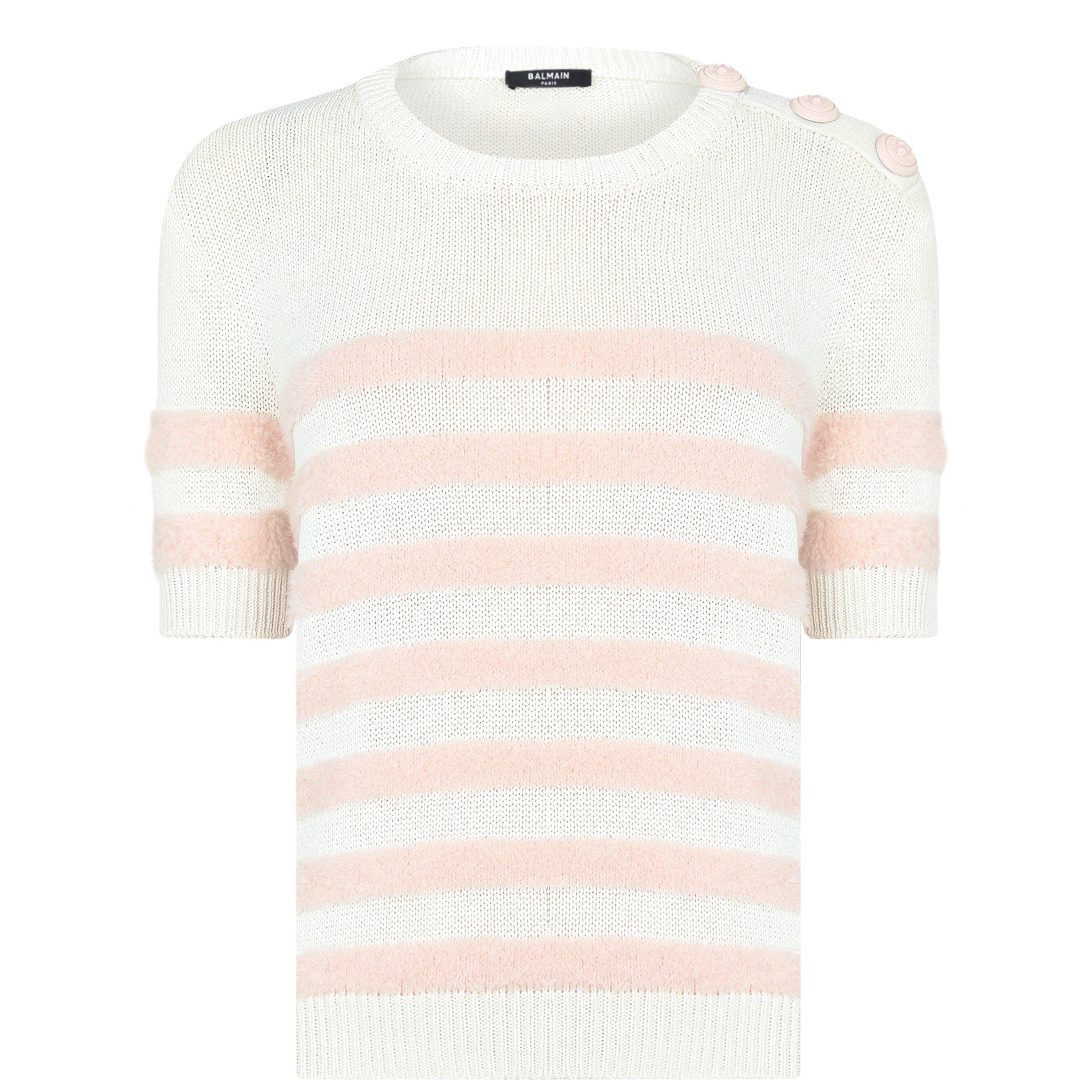 Blanc/Rose GKX - Balmain - Fluff Jumper - 5