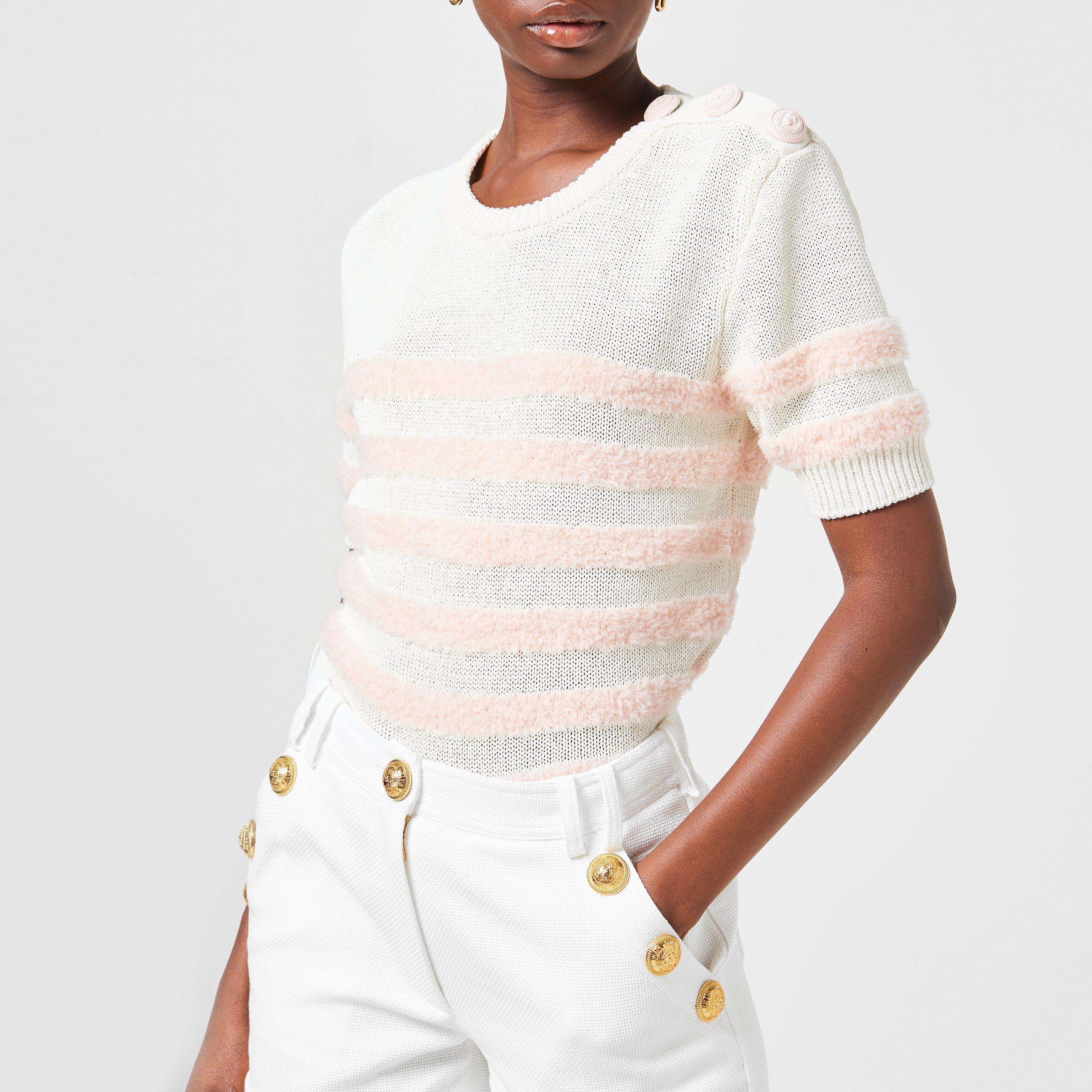 Blanc/Rose GKX - Balmain - Fluff Jumper - 3