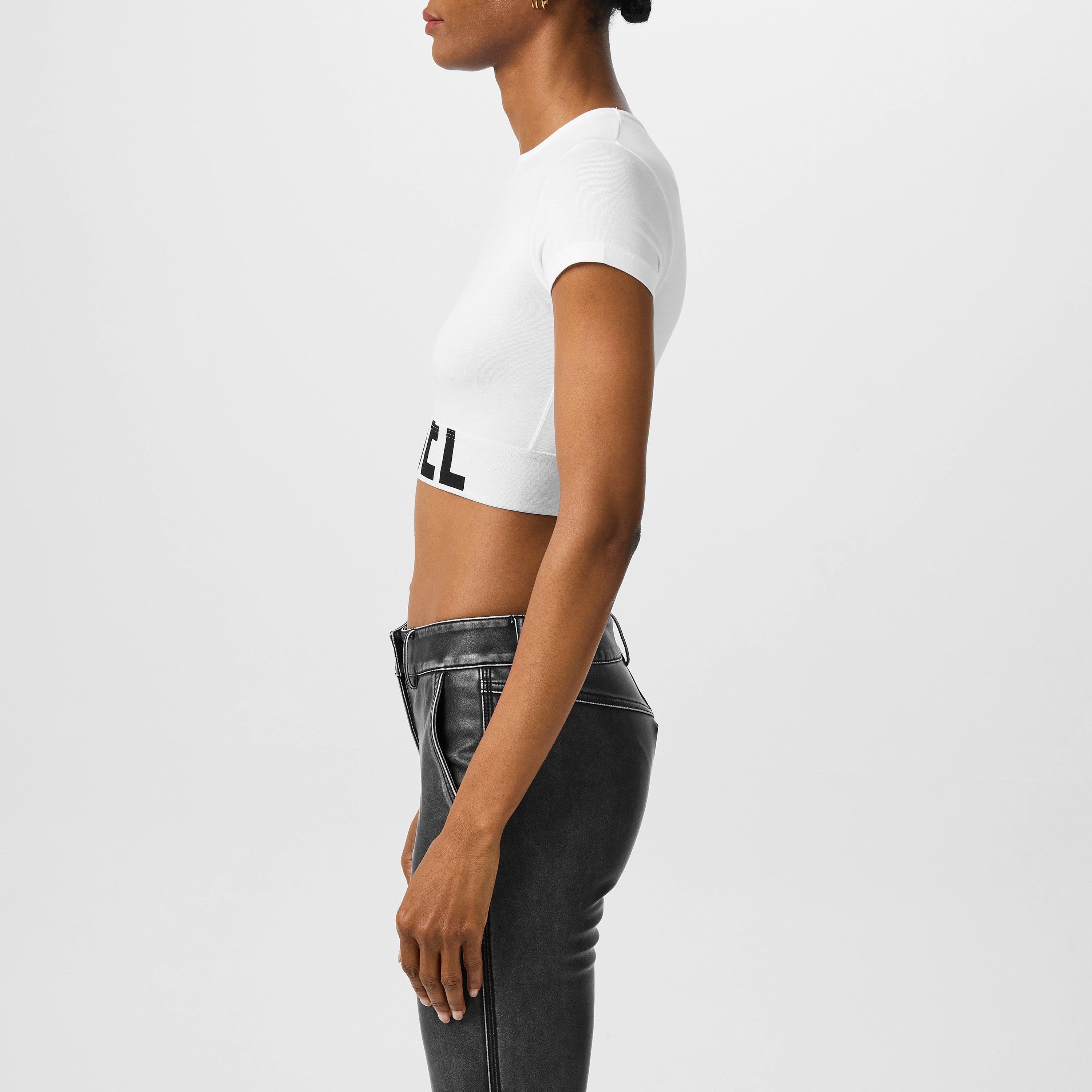 White - Diesel - Cropped T-shirt - 2