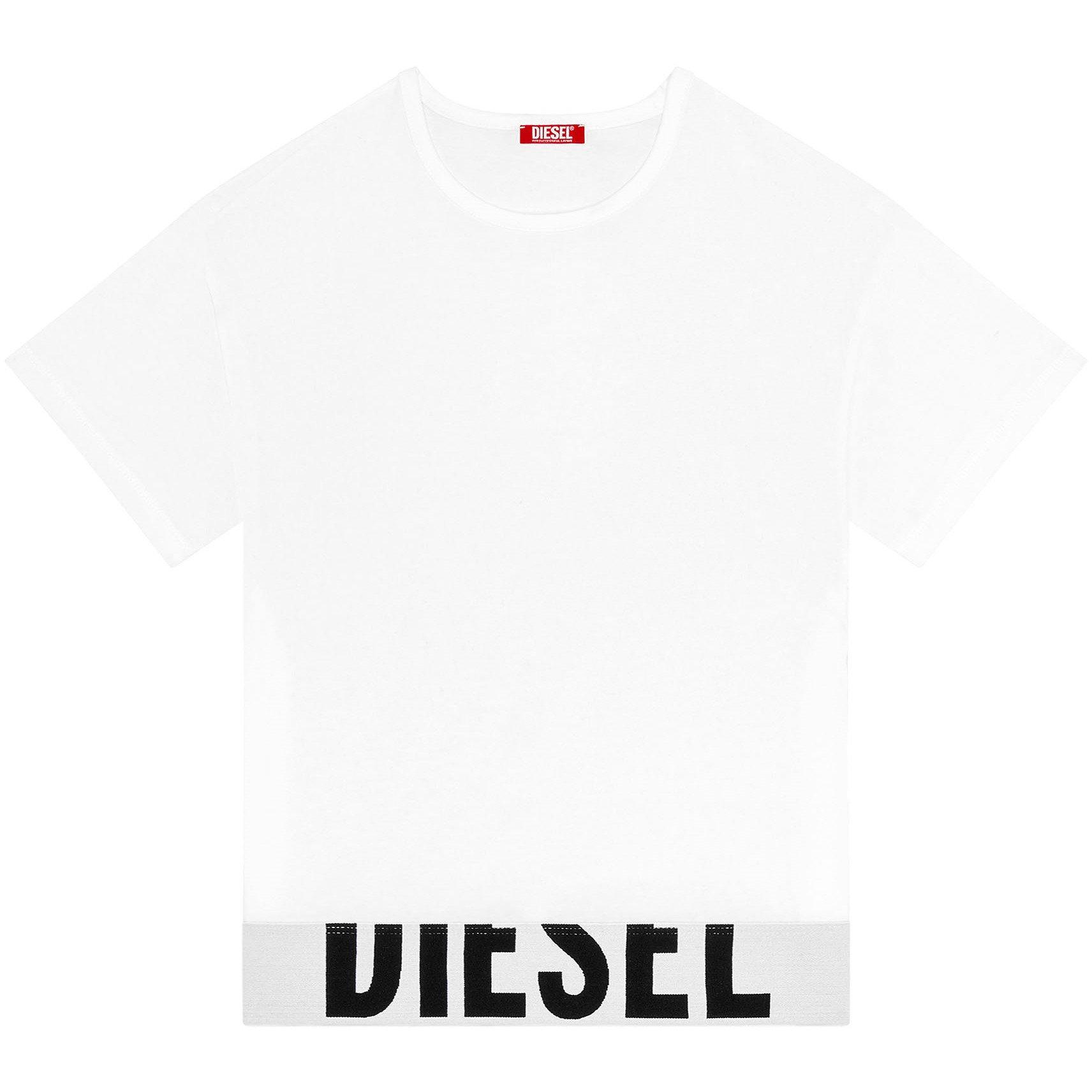 White - Diesel - Cropped T-shirt - 5