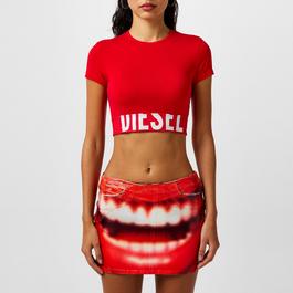 Diesel Uftee sport Cropped T shirt