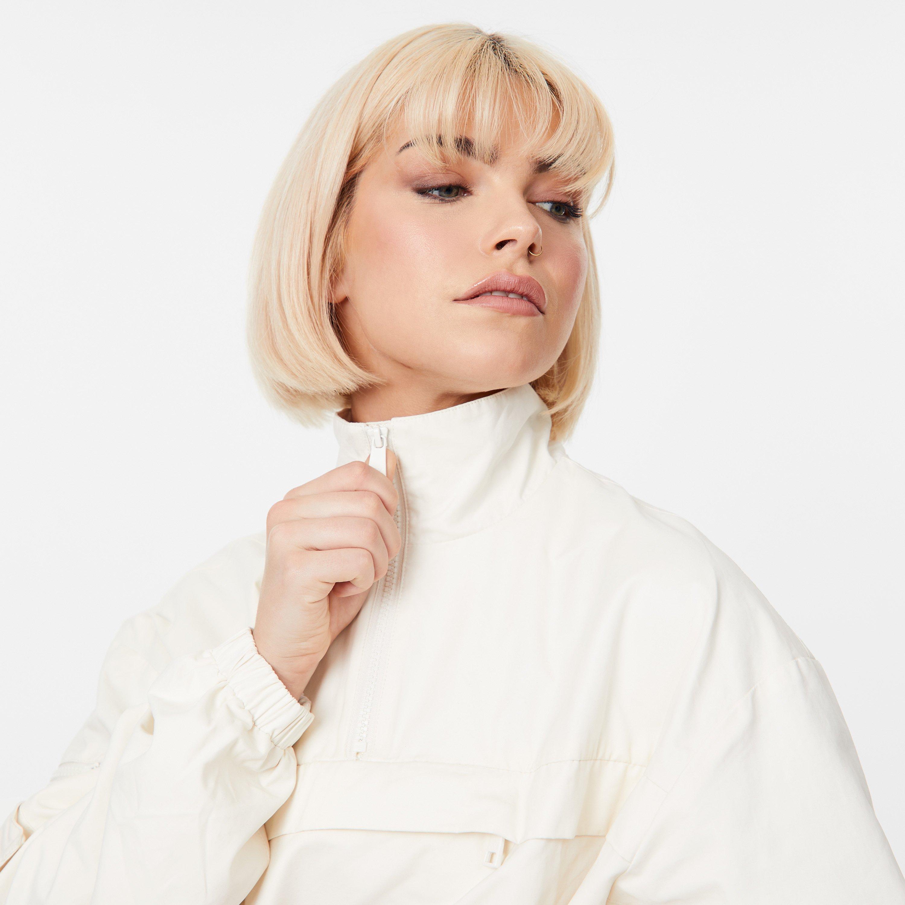 Cream - Jack Wills - JW Tech Cropped 1/4 Zip Top - 3